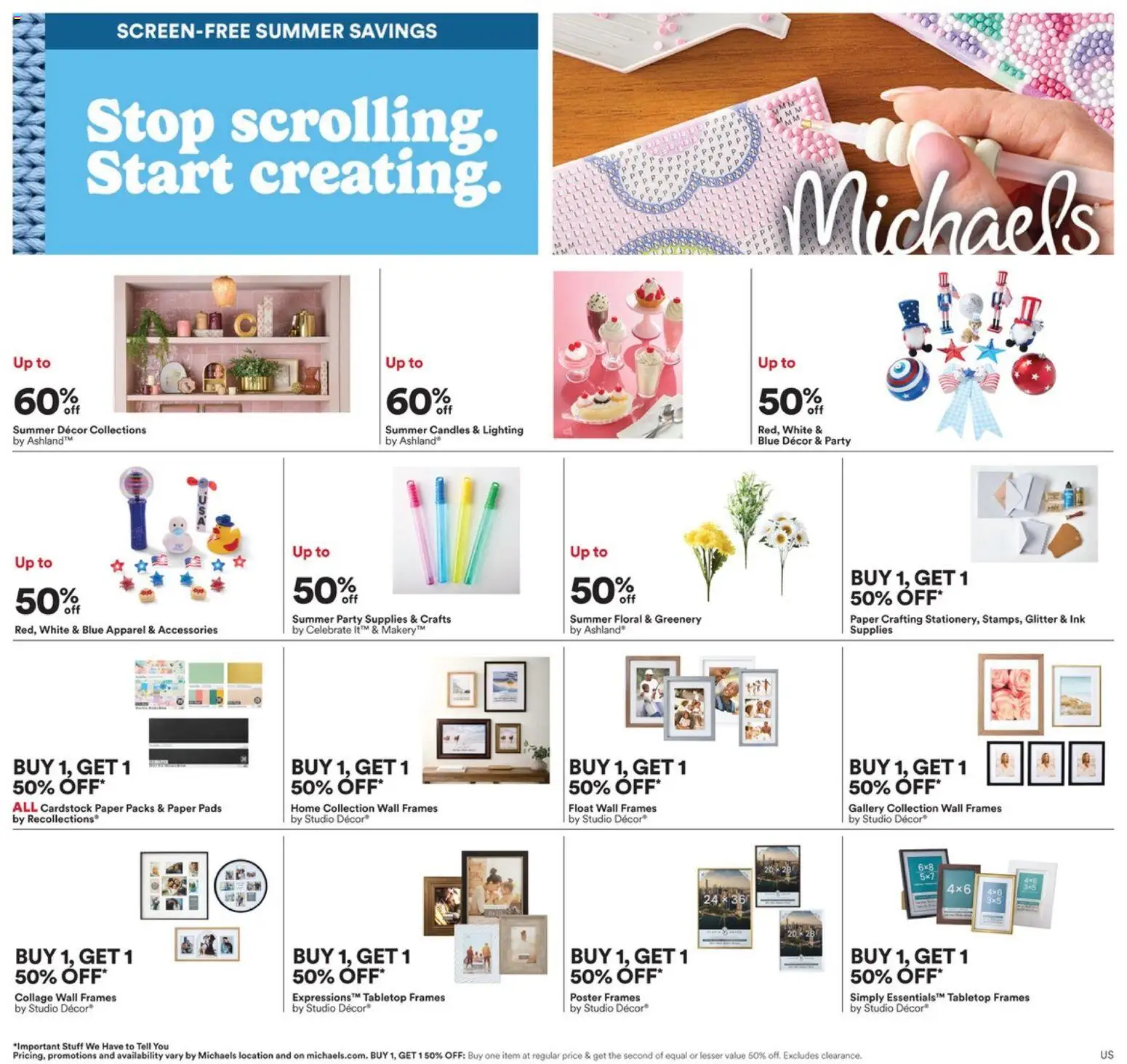 Preview of leaflet Michaels weekly flyer - O'Fallon from shop Michaels is valid from Jun 14, 2026 - Candles, Lighting