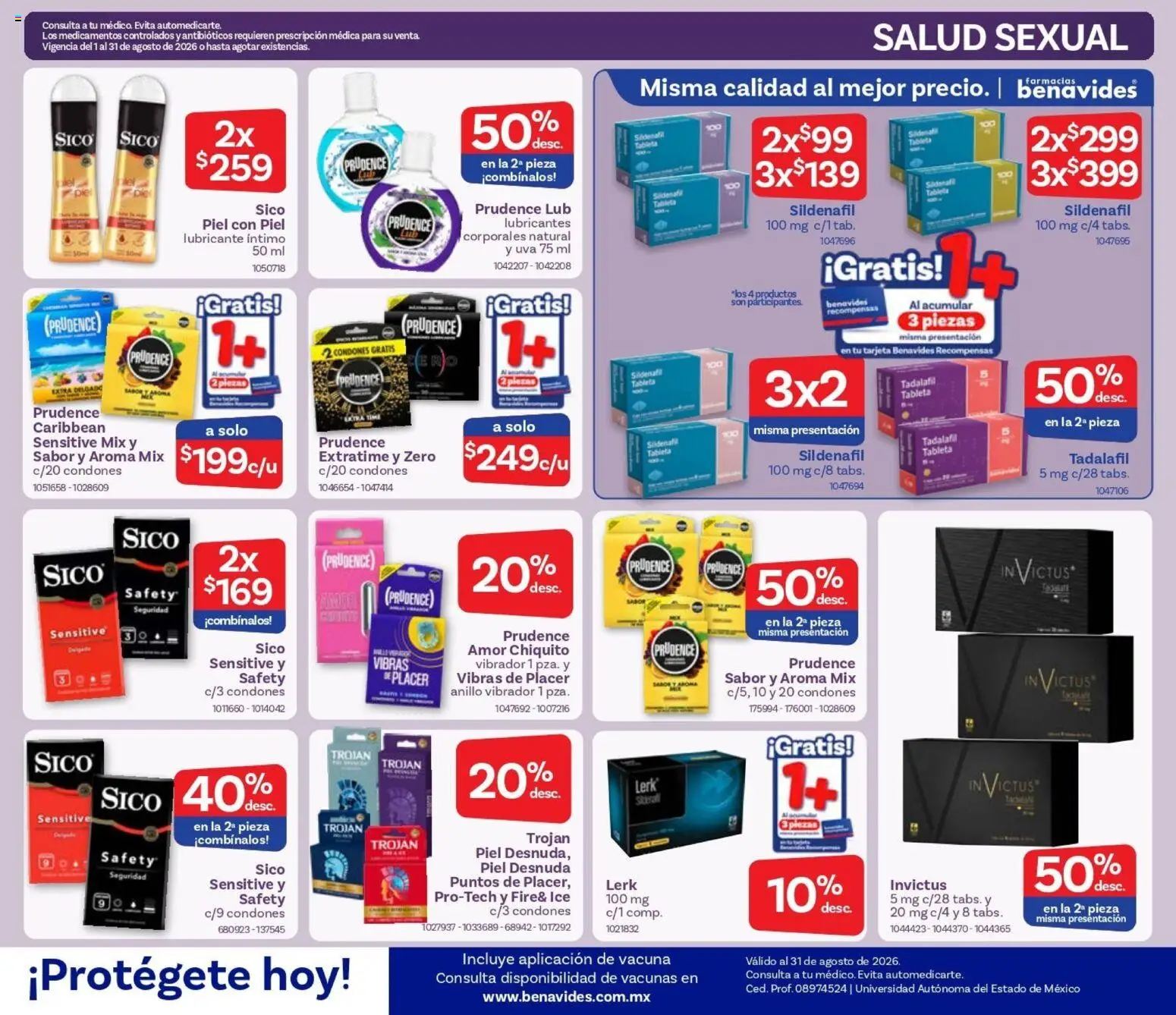 Vista previa las ofertas de la tienda Farmacia Benavides - Farmacia Benavides catálogo desde el 01/08/2026 