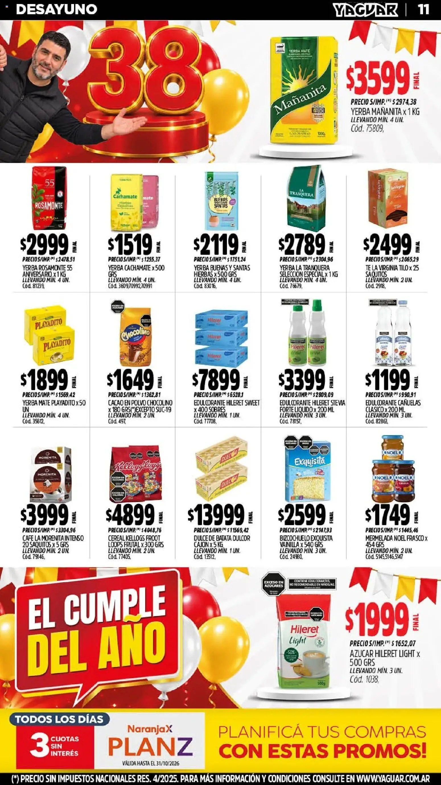 Vista previa del folleto de la tienda Yaguar válido desde el 26/10/2026 
