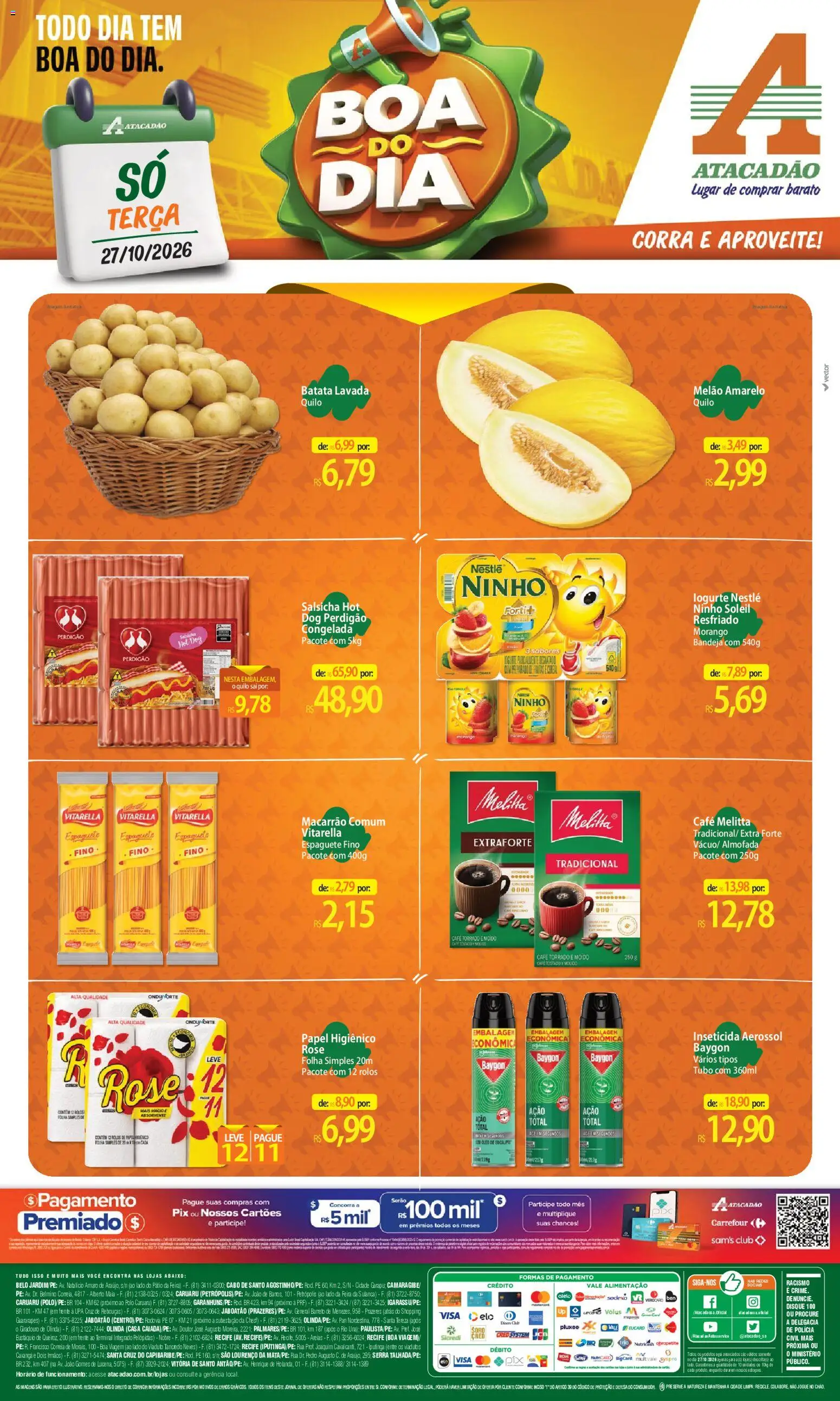 Pré-Visualização do folheto "Atacadão ofertas - PE" da loja Atacadão válido a partir de 27/10/2026