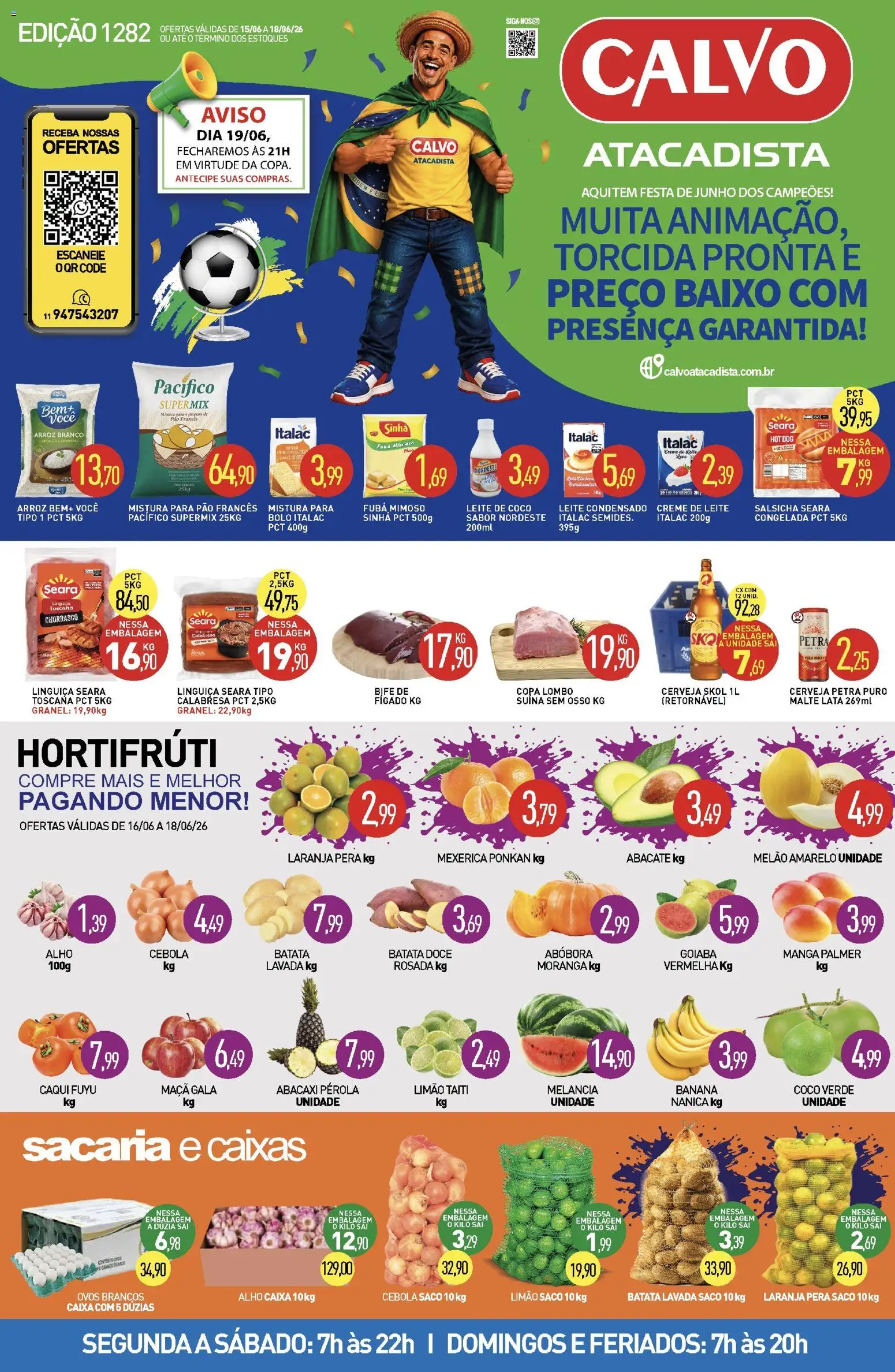 Pré-Visualização do folheto "Calvo Atacadista - Ofertas da semana" da loja Calvo Atacadista válido a partir de 15/06/2026