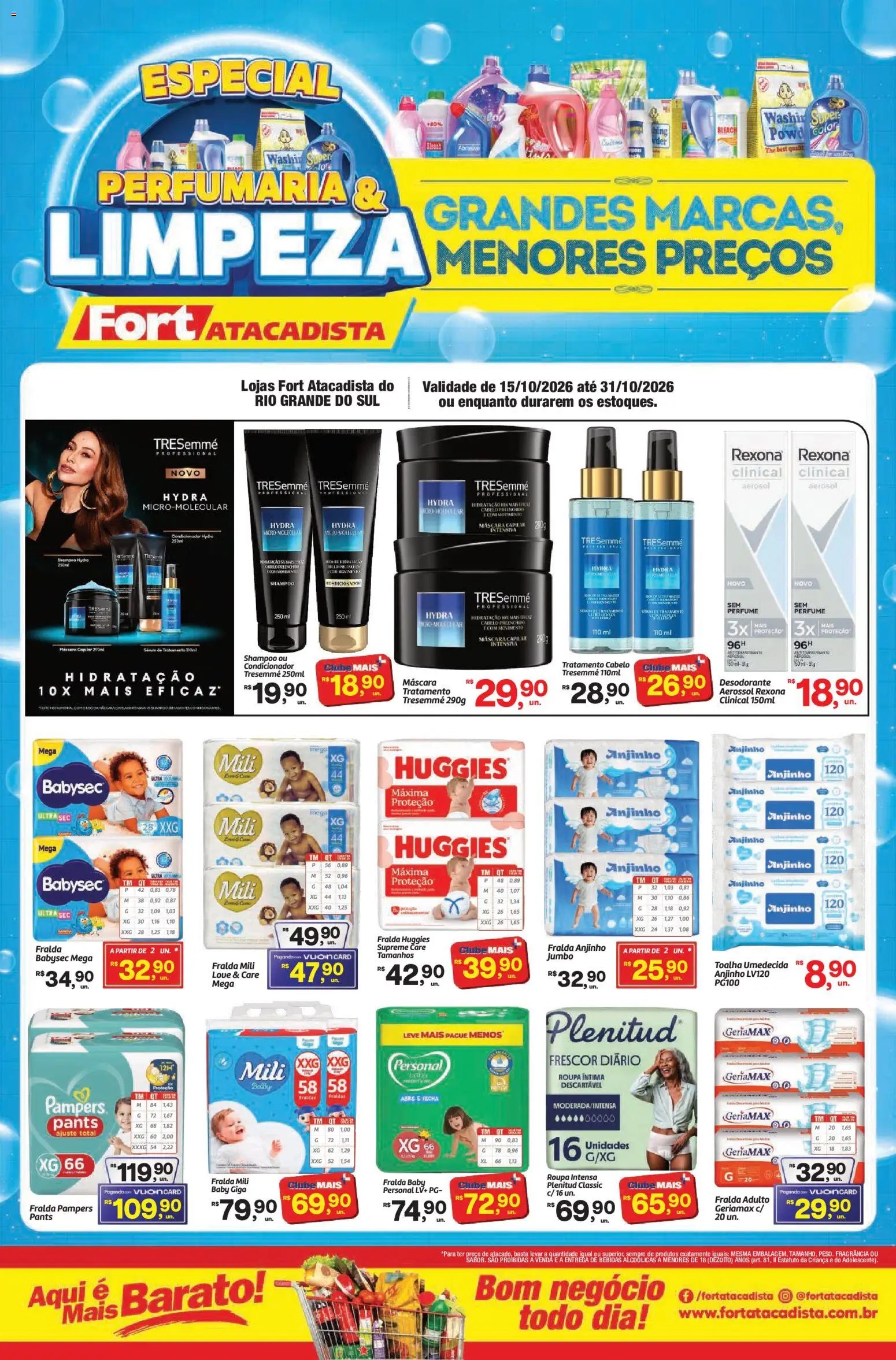 Pré-Visualização do folheto "Fort Atacadista ofertas Perfumaria e Limpeza" da loja Fort Atacadista válido a partir de 15/10/2026