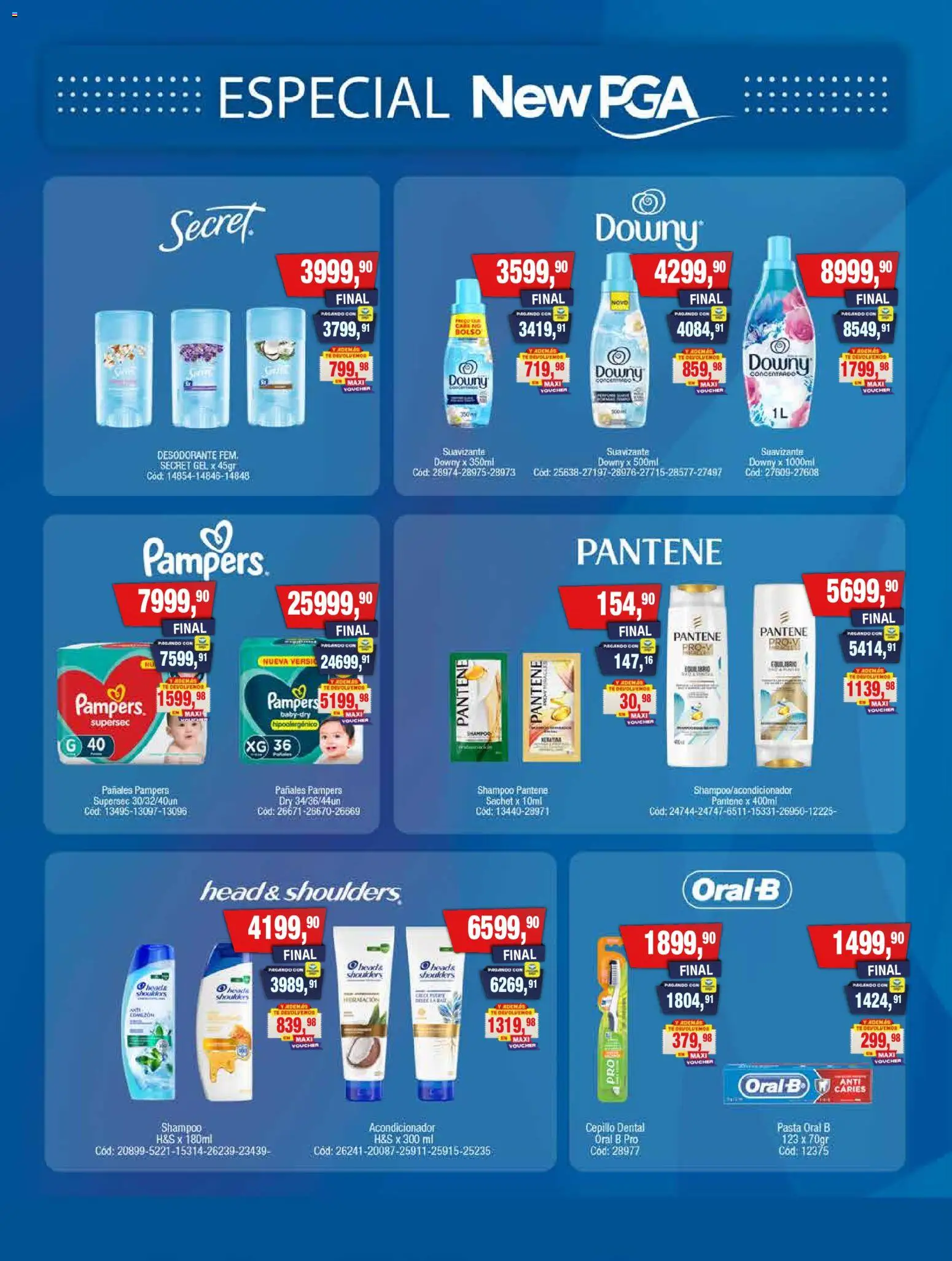 Vista previa del folleto de la tienda Maxiconsumo válido desde el 10/08/2026 - Pasta, Té, Pañales, Desodorante, Cepillo, Acondicionador, Suavizante, Head & Shoulders