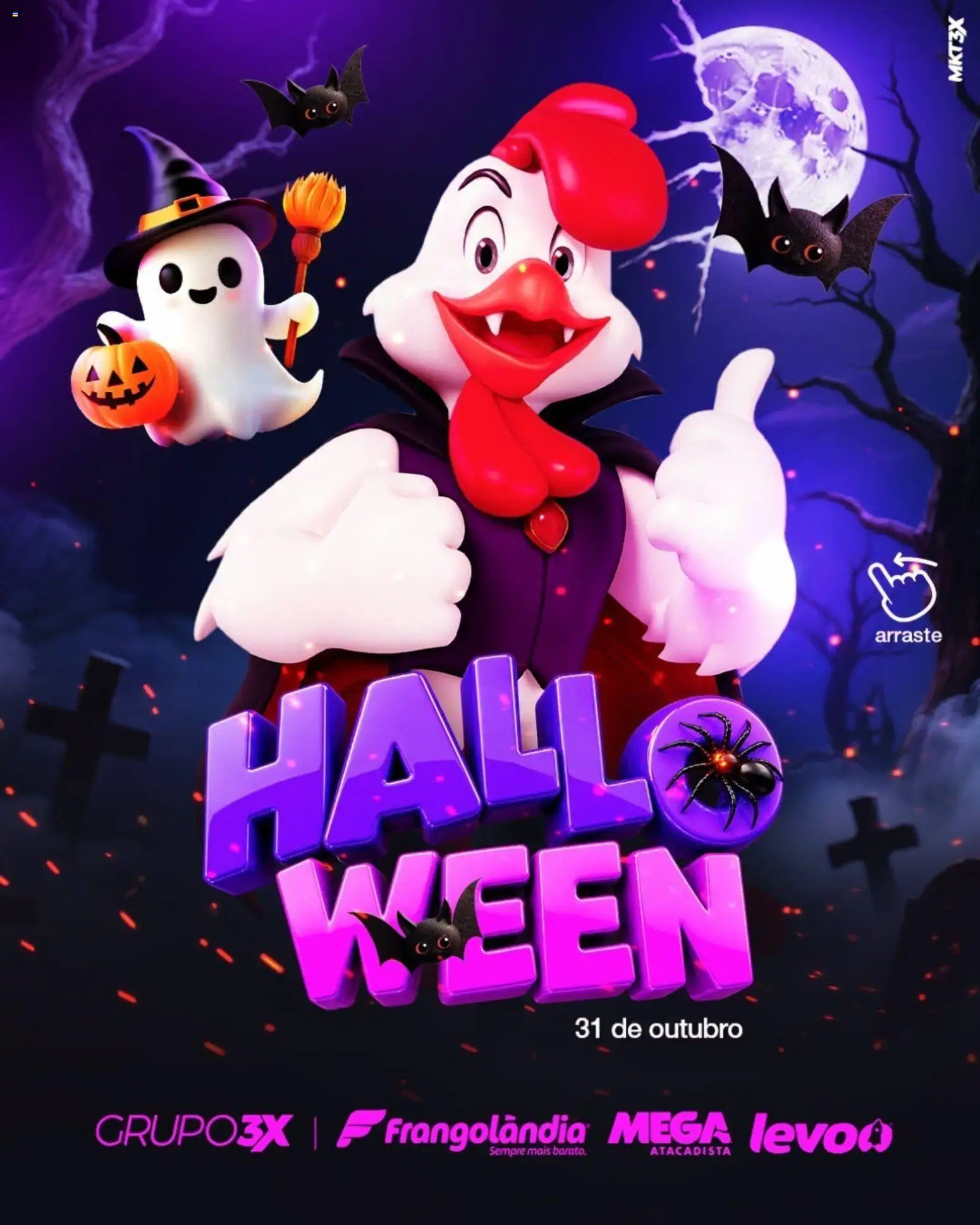 Pré-Visualização do folheto "Frangolândia ofertas Halloween" da loja Frangolândia válido a partir de 29/10/2026