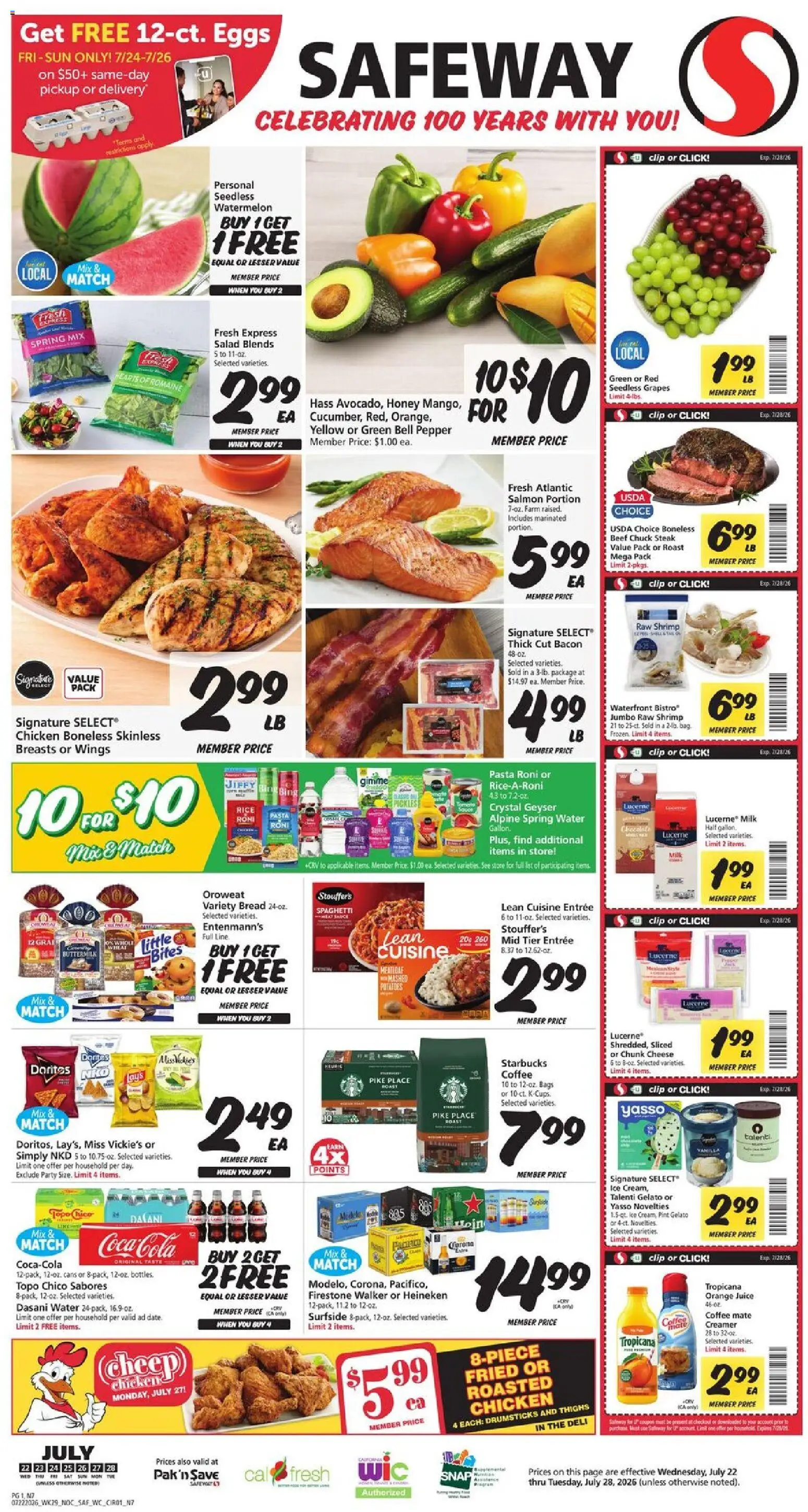 Ad Preview of Safeway Safeway Weekly Ad from 07/22/2026