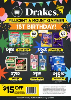 Preview of catalogue Drakes catalogue Millicent & Mount Gambier from shop Drakes valid 28/10/2026