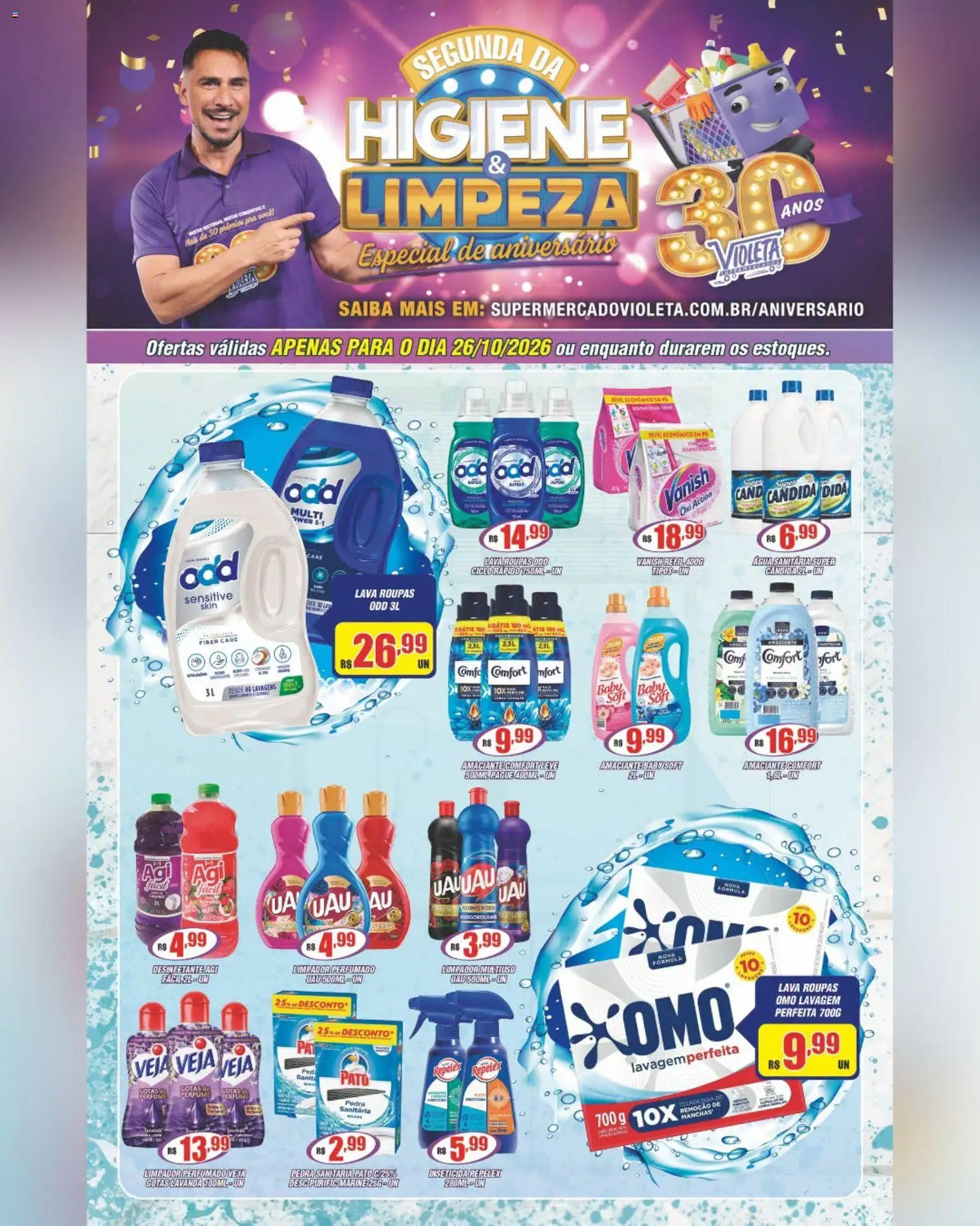 Pré-Visualização do folheto "Violeta Supermercados - Ofertas da semana" da loja Violeta Supermercados válido a partir de 26/10/2026