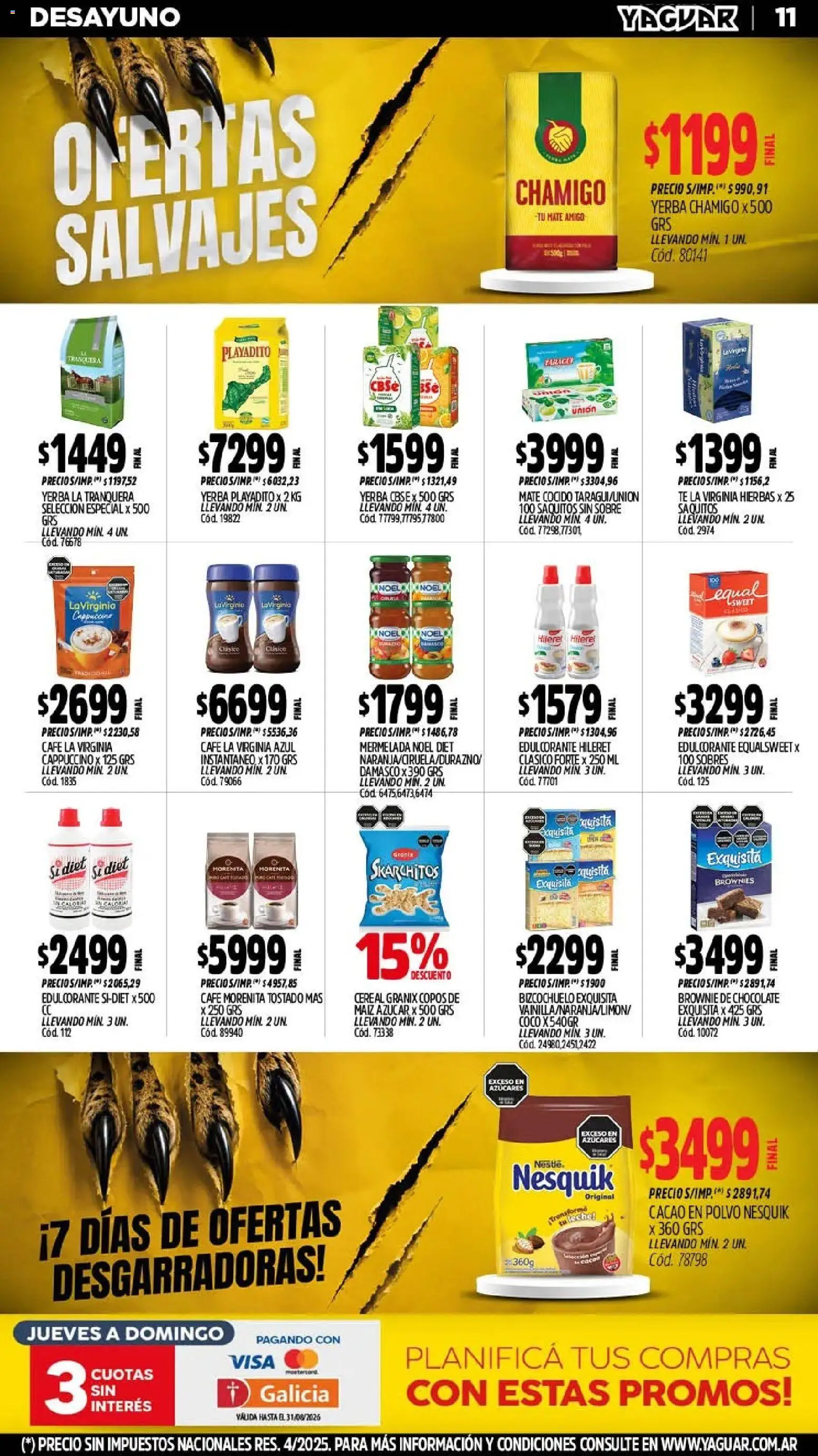 Vista previa del folleto de la tienda Yaguar válido desde el 03/08/2026 