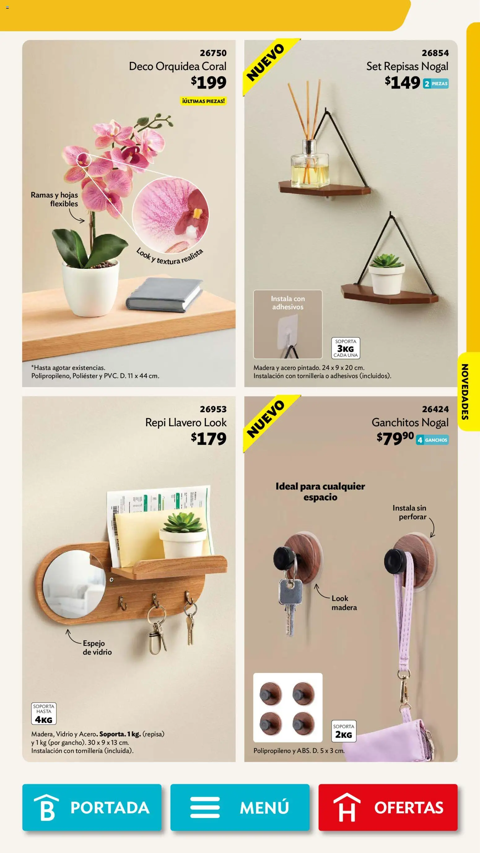 Vista previa las ofertas de la tienda Betterware - Betterware campaña 10 2026 desde el 28/09/2026 - Orquídea, Espejo, Repisa, Llavero