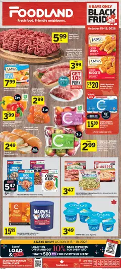 Preview of leaflet Foodland weekly flyer / circulaire from shop Foodland is valid from Oct 15, 2026