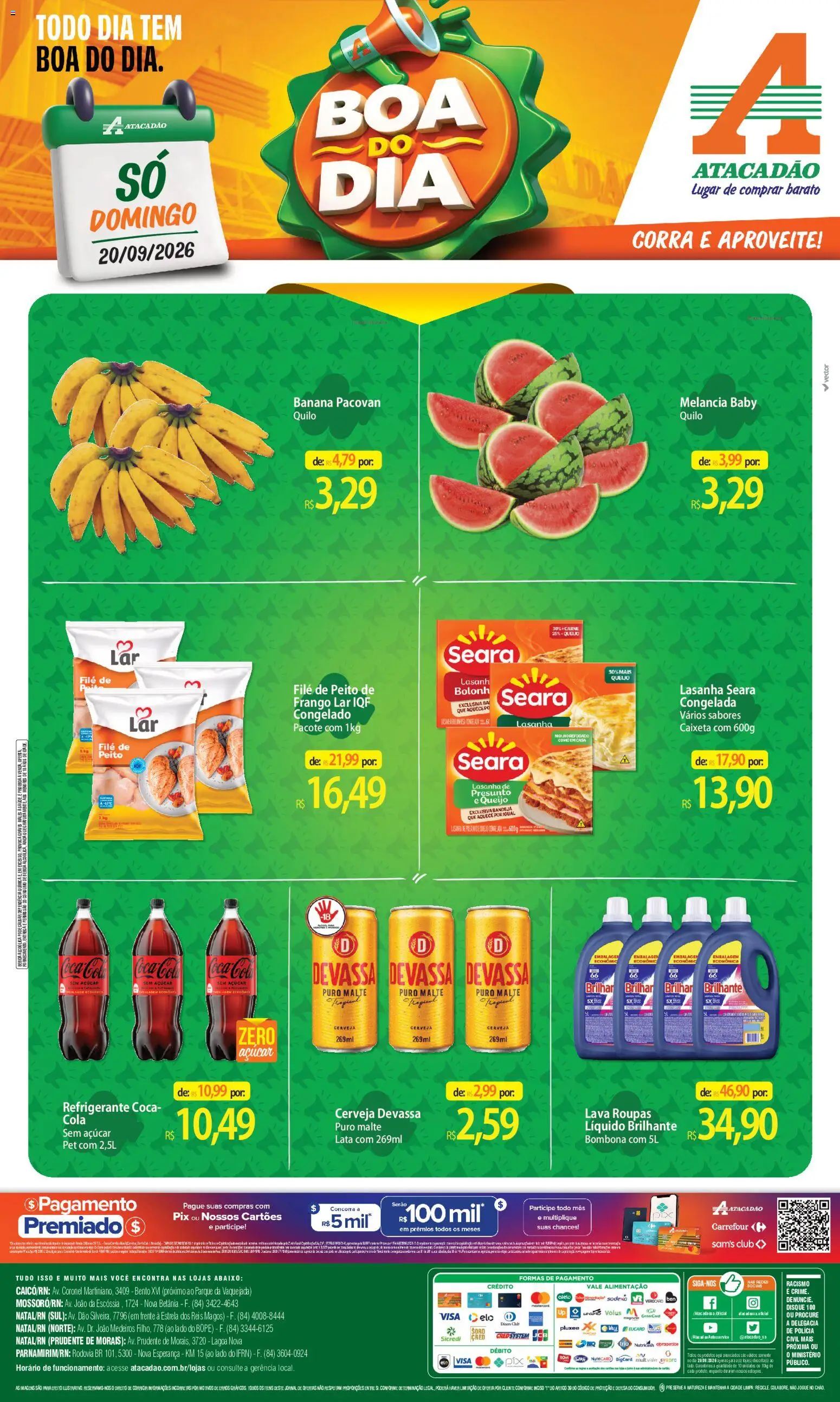 Pré-Visualização do folheto "Atacadão ofertas - RN" da loja Atacadão válido a partir de 20/09/2026