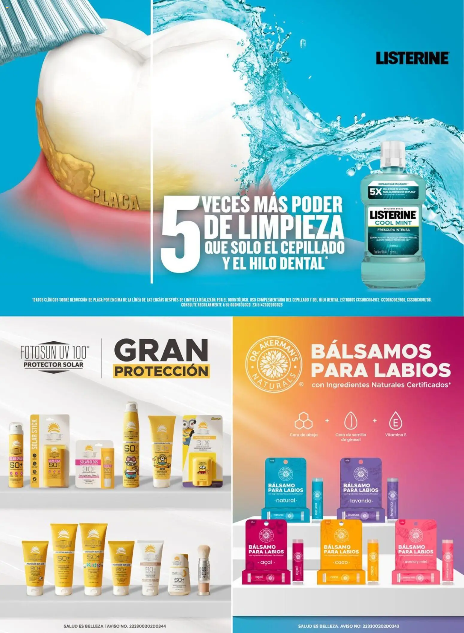 Vista previa las ofertas de la tienda Chedraui - Chedraui folleto desde el 04/05/2026 - Protector solar, Miel, Ingredientes, Sobre, Hilo dental, Listerine, Cera, Bálsamo
