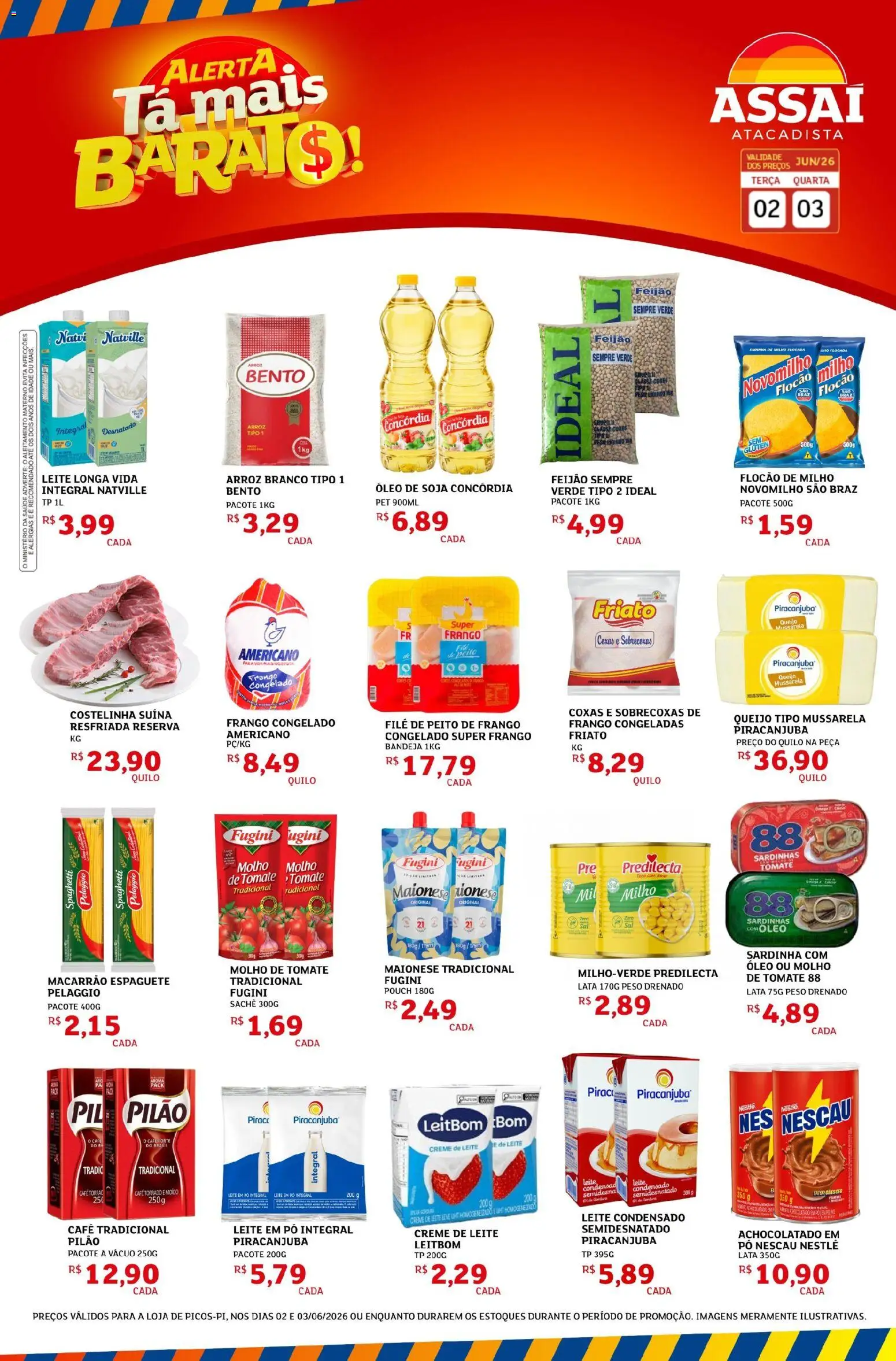 Pré-Visualização do folheto "Assaí Atacadista ofertas - PI" da loja Assaí Atacadista válido a partir de 02/06/2026