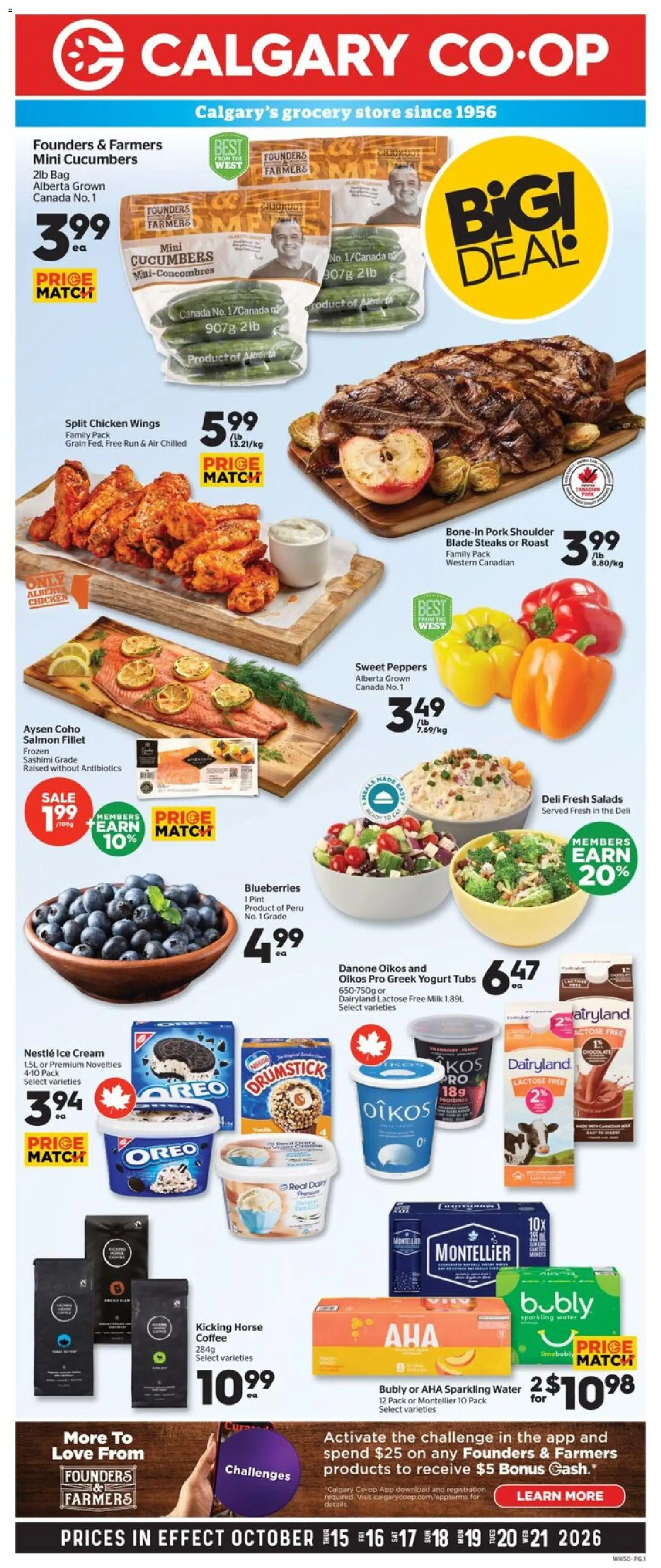 Preview of leaflet Calgary Co-op weekly flyer / circulaire from shop Calgary Co-op is valid from Oct 15, 2026