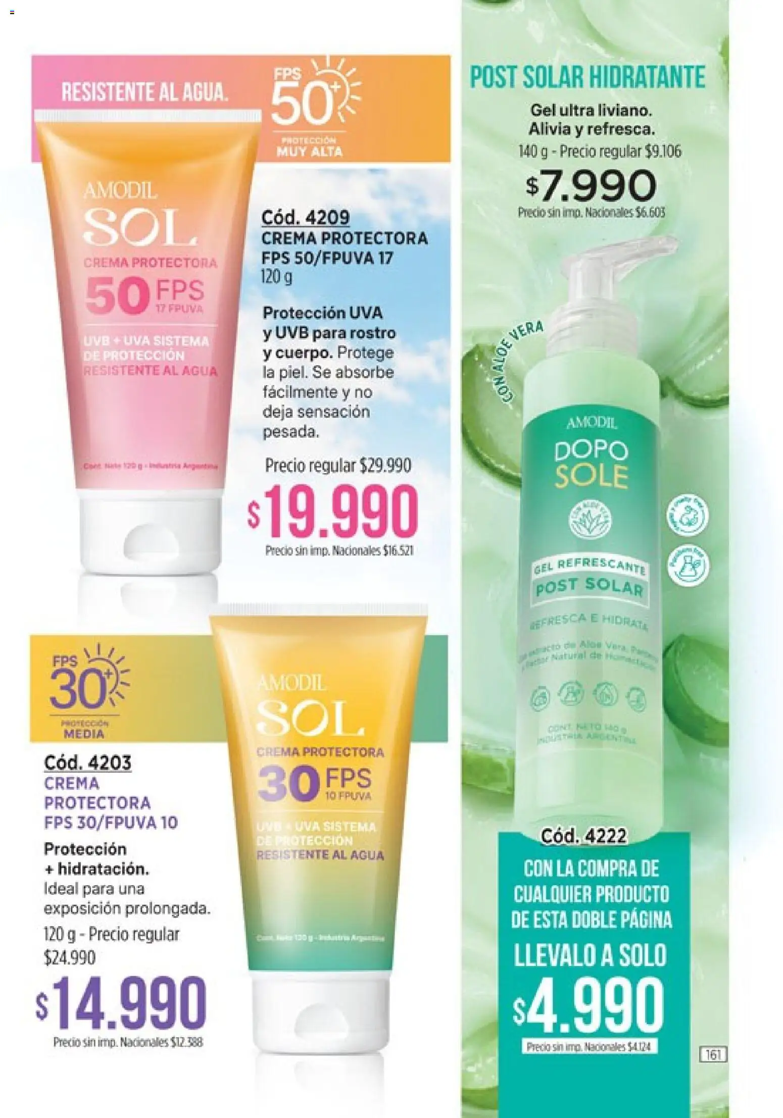 Vista previa del folleto de la tienda Amodil válido desde el 01/10/2026 - Agua, Uva, Crema, Gel refrescante