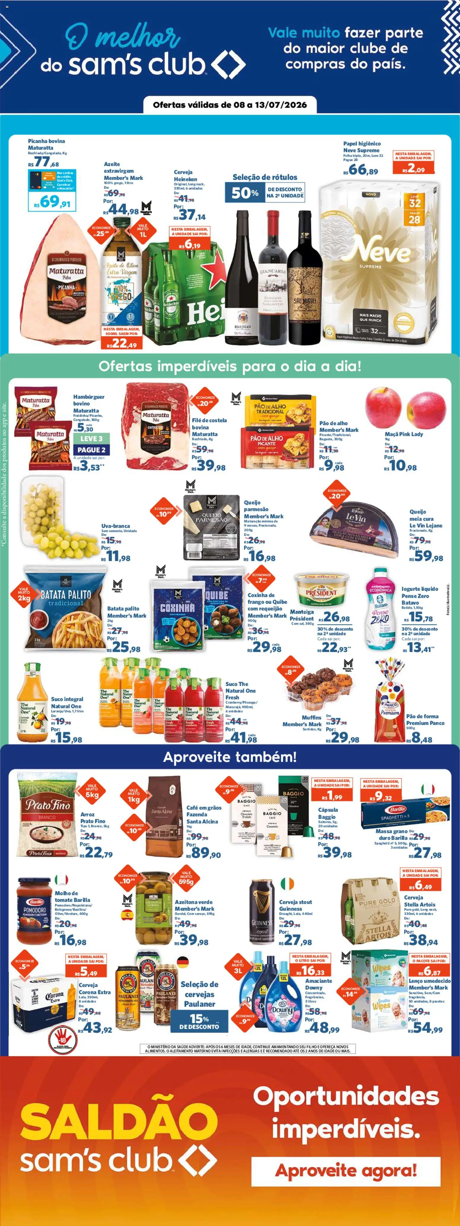 Pré-Visualização do folheto "Sam's Club - Ofertas da semana" da loja Sam's Club válido a partir de 08/07/2026