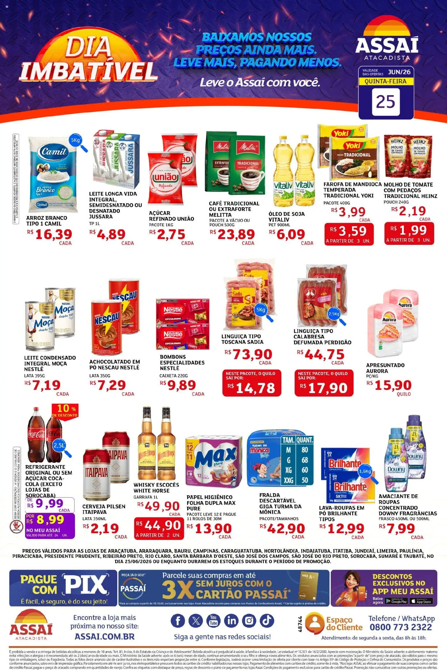 Pré-Visualização do folheto "Assaí Atacadista ofertas - SP" da loja Assaí Atacadista válido a partir de 25/06/2026
