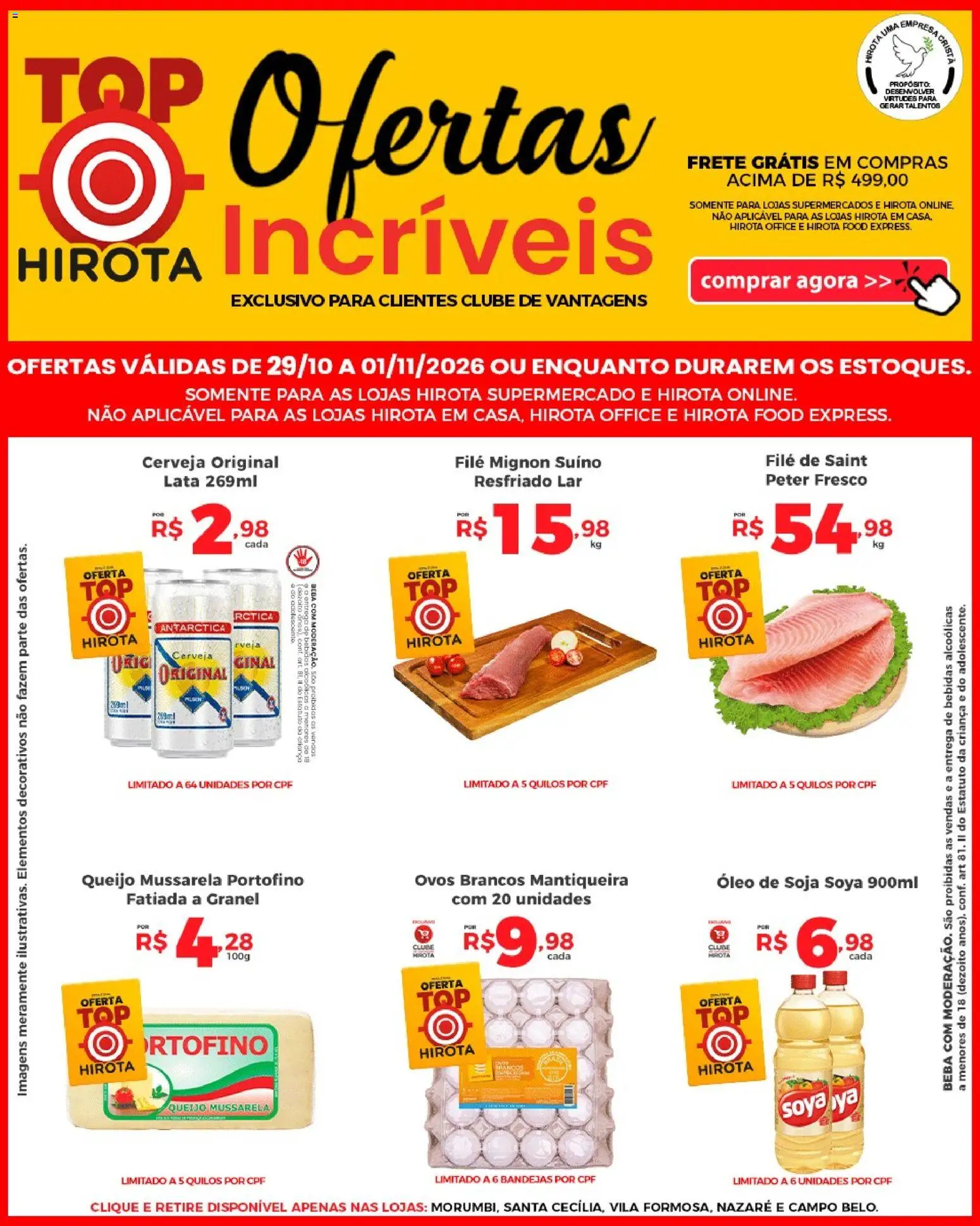 Pré-Visualização do folheto "Hirota Food ofertas TV" da loja Hirota Food válido a partir de 29/10/2026