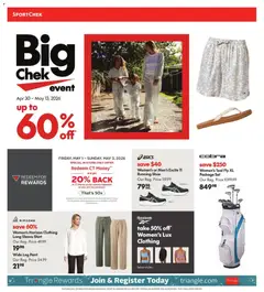 Preview of leaflet Sport Chek weekly flyer / circulaire from shop Sport Chek is valid from Apr 30, 2026