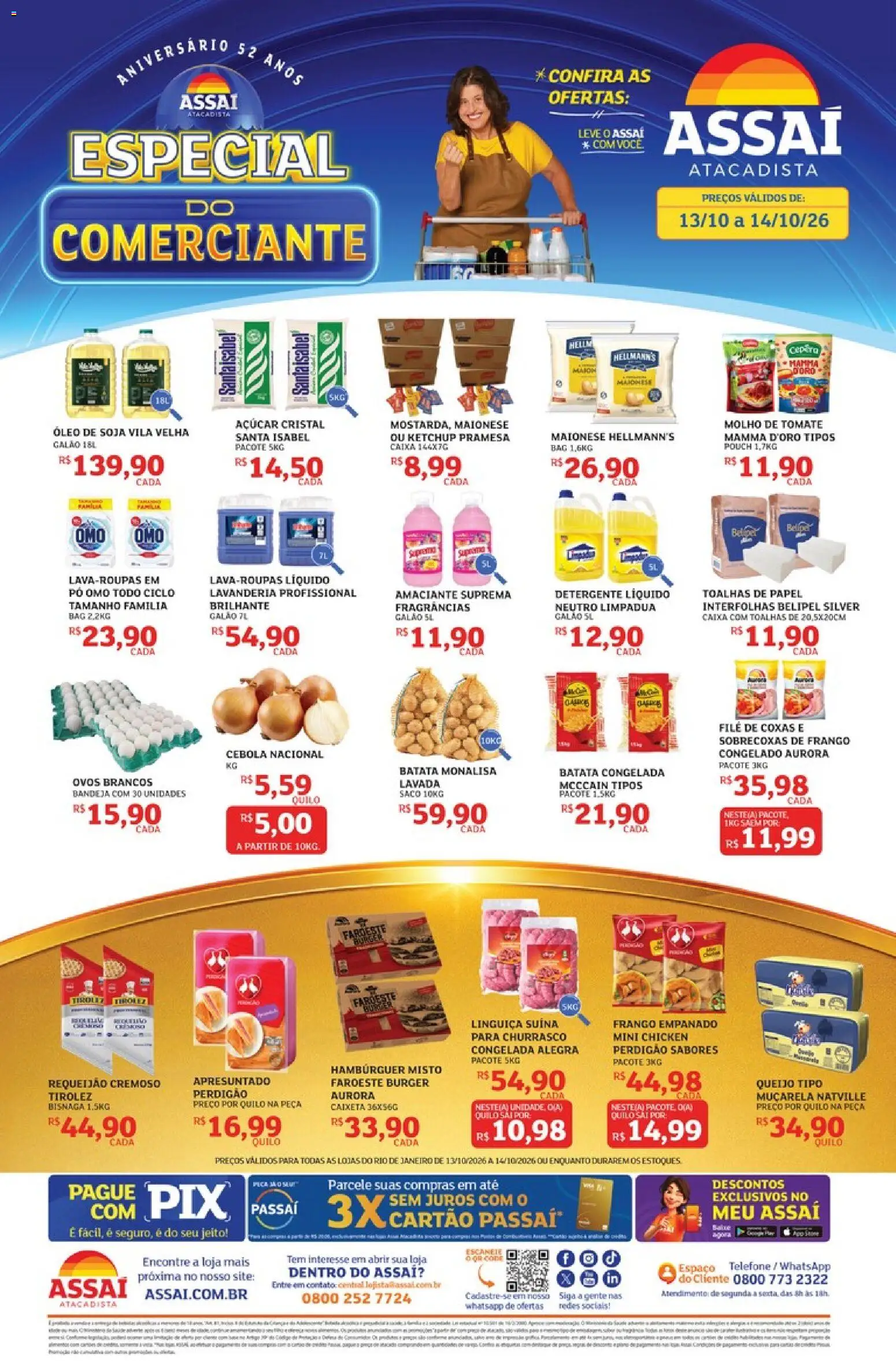 Pré-Visualização do folheto "Assaí Atacadista ofertas - RJ" da loja Assaí Atacadista válido a partir de 13/10/2026