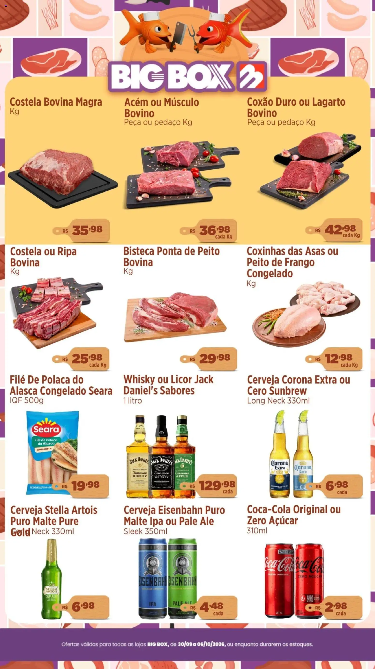 Pré-Visualização do folheto "Big Box ofertas do Açougue" da loja Big Box válido a partir de 30/09/2026