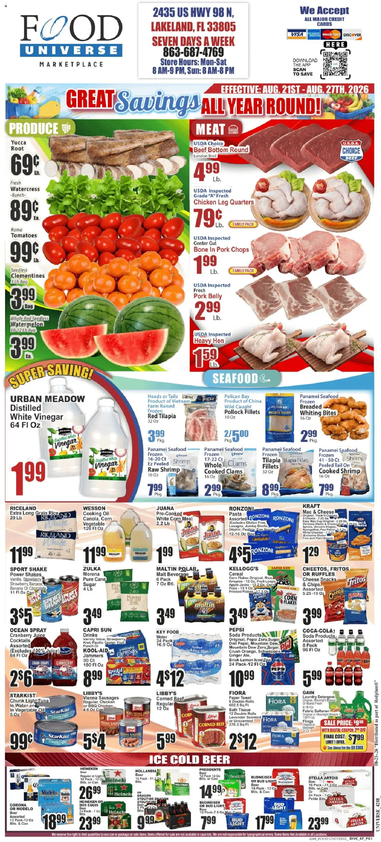 Ad Preview of Food Universe Food Universe Weekly Ad from 08/21/2026