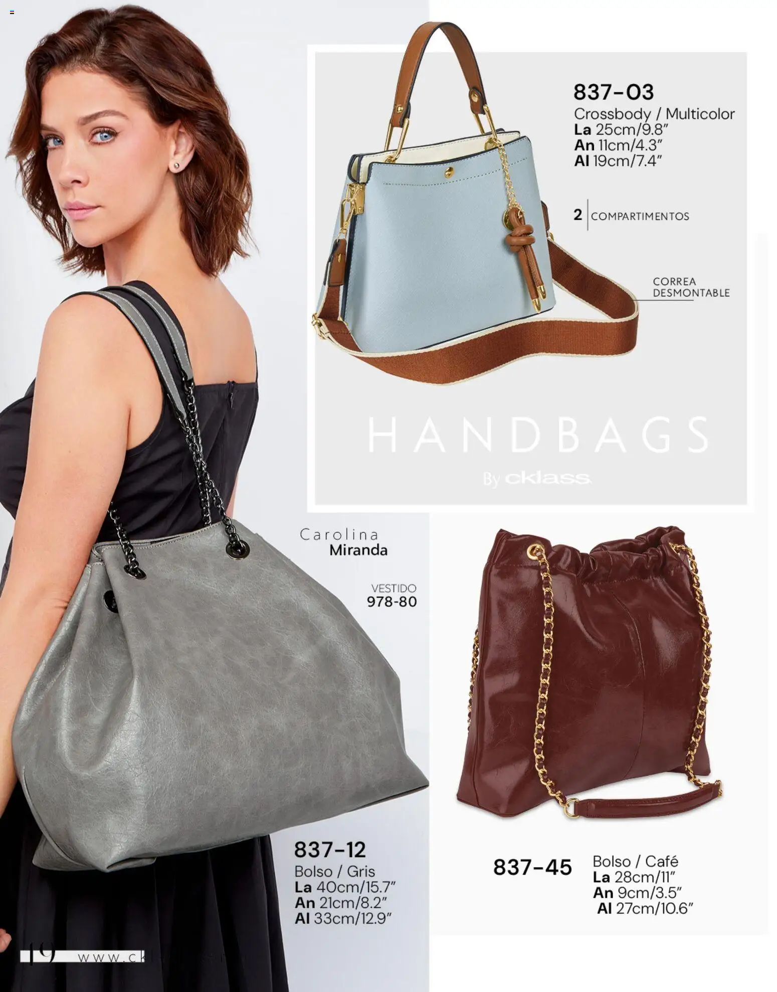 Vista previa las ofertas de la tienda Cklass - Catálogo Dama Calzado desde el 02/01/2026 - Café, Vestido, Bolso