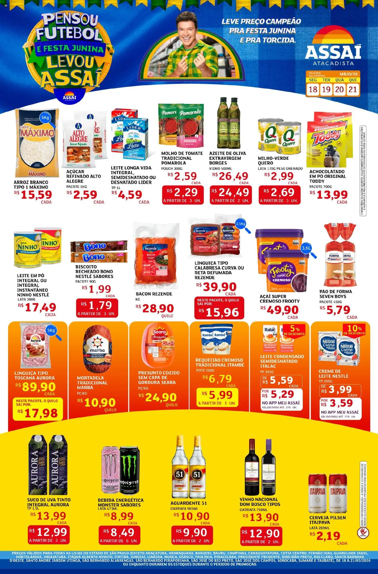 Pré-Visualização do folheto "Assaí Atacadista ofertas - SP" da loja Assaí Atacadista válido a partir de 18/05/2026
