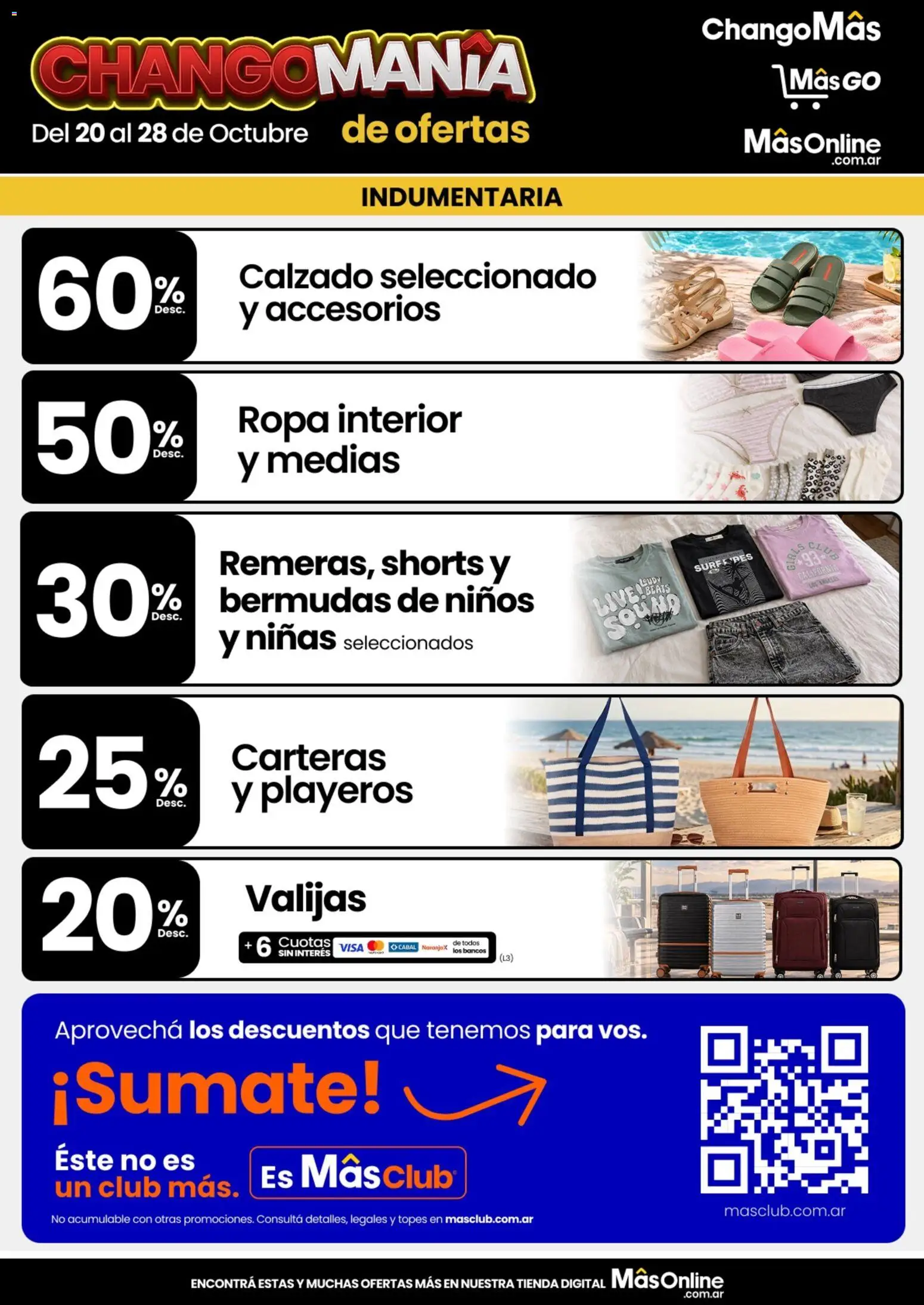 Vista previa del folleto de la tienda Changomas válido desde el 20/10/2026 