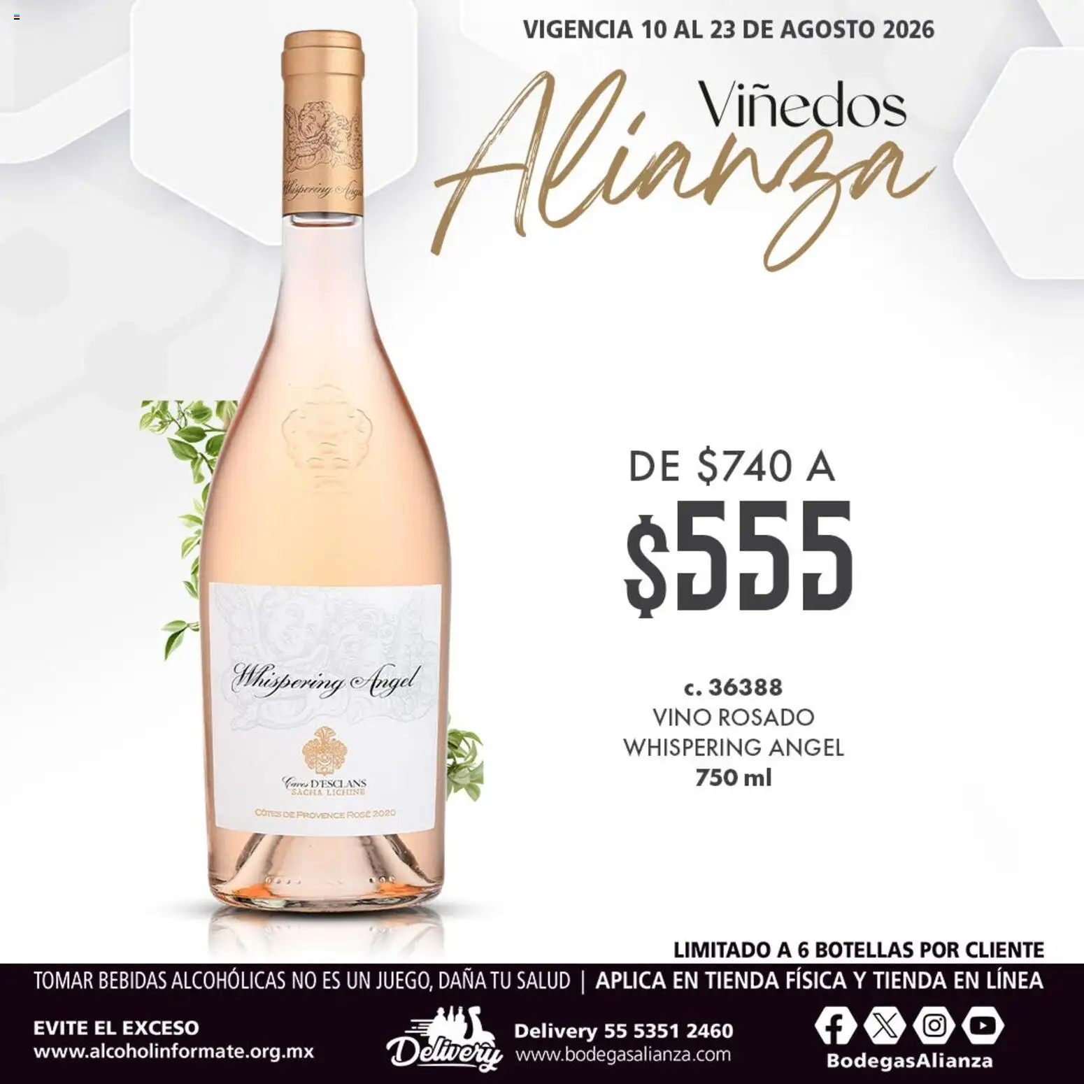 Vista previa las ofertas de la tienda Bodegas Alianza - Bodegas Alianza catálogo Viñedos Alianza desde el 10/08/2026 