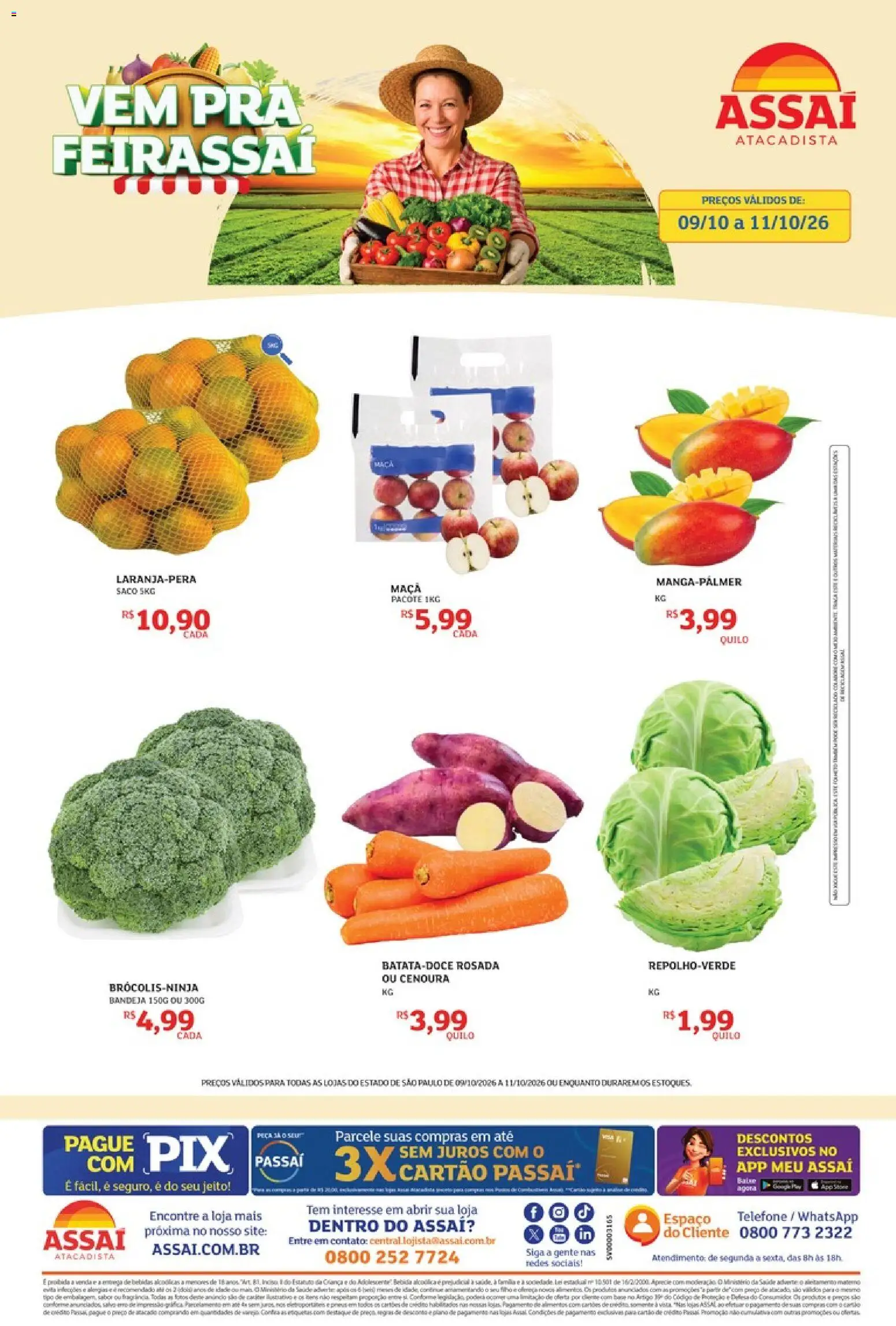 Pré-Visualização do folheto "Assaí Atacadista ofertas - SP" da loja Assaí Atacadista válido a partir de 09/10/2026
