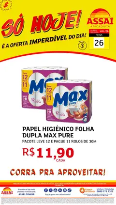 Pré-Visualização do folheto "Assaí Atacadista ofertas - DF" da loja Assaí Atacadista válido a partir de 26/05/2026