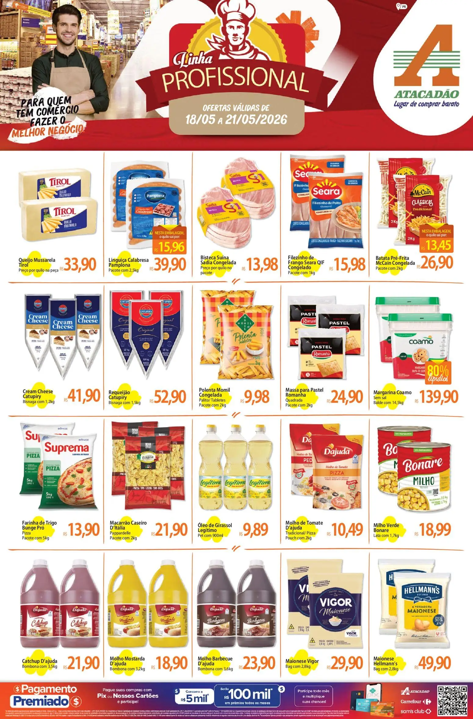Pré-Visualização do folheto "Atacadão ofertas - PR" da loja Atacadão válido a partir de 18/05/2026