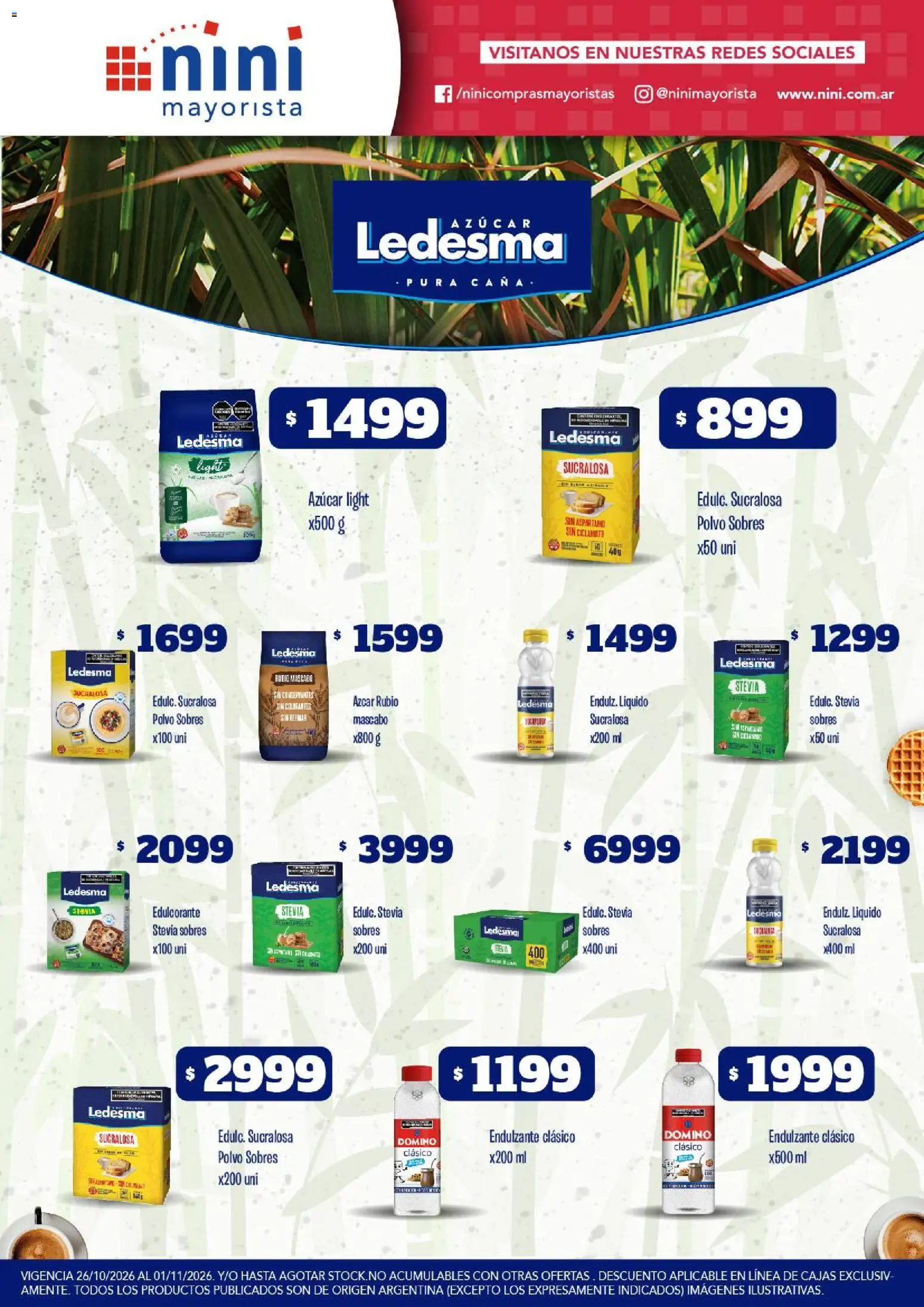Vista previa del folleto de la tienda NINI Mayorista válido desde el 26/10/2026 