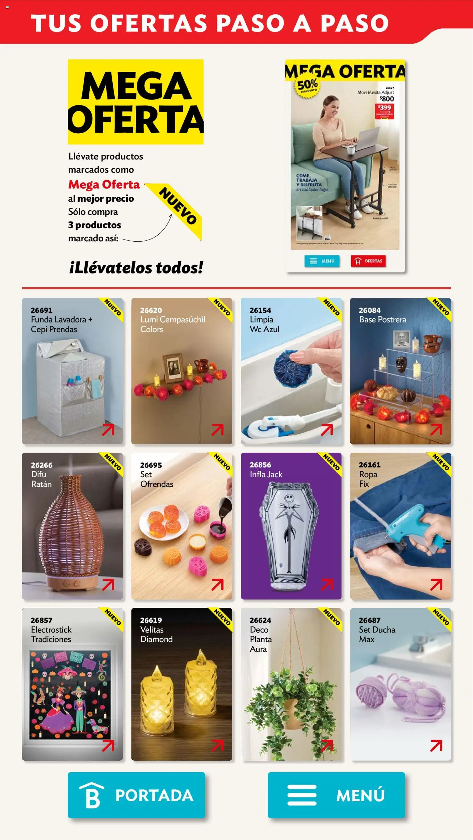 Vista previa las ofertas de la tienda Betterware - Betterware campaña 10 2026 desde el 28/09/2026 - Lavadora, Ropa, Planta, Funda, Wc