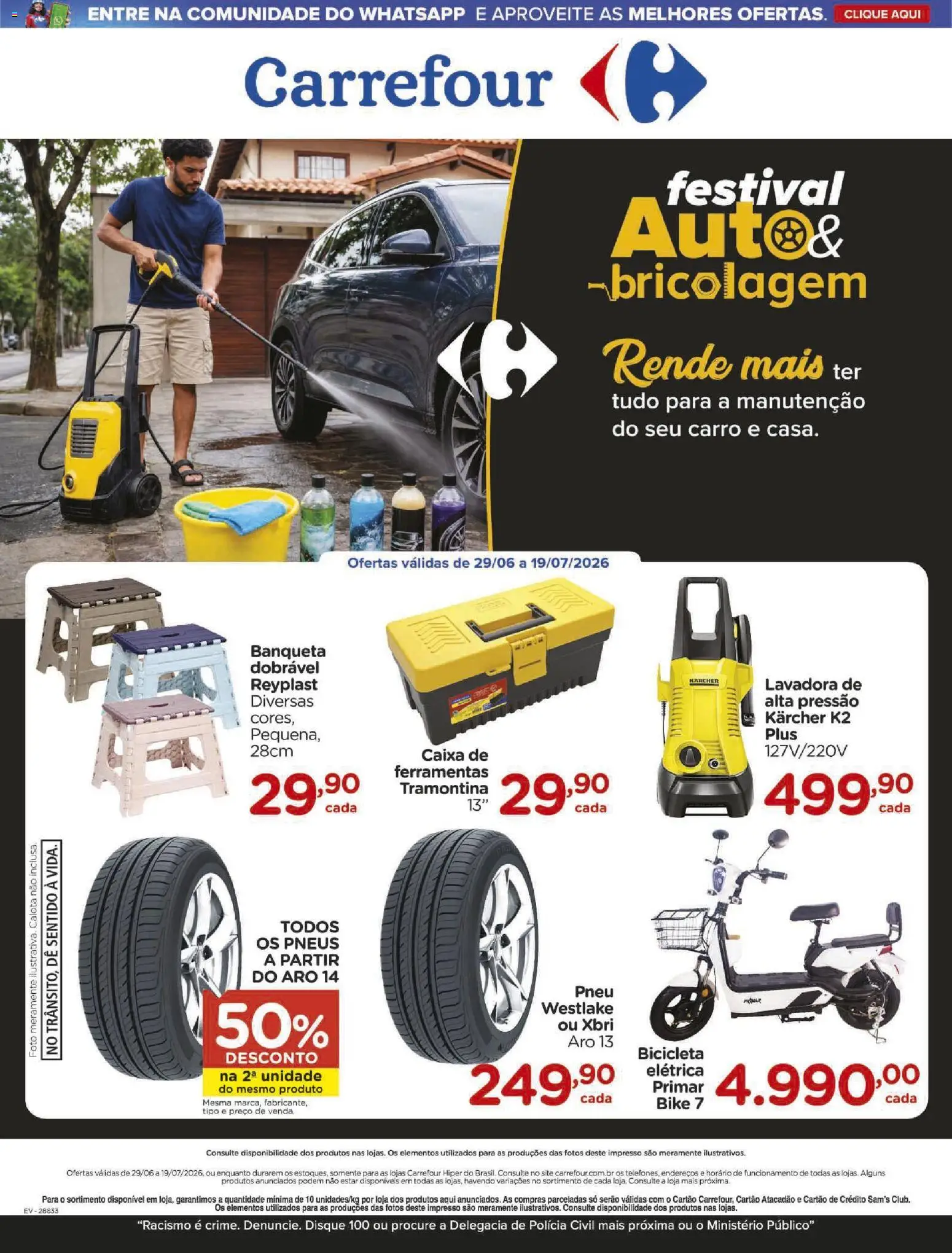 Pré-Visualização do folheto "Carrefour ofertas Auto e Brico" da loja Carrefour válido a partir de 29/06/2026