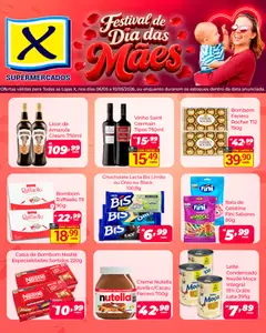 Pré-Visualização do folheto "X Supermercados ofertas Festival de Dia das Mães" da loja X Supermercados válido a partir de 06/05/2026