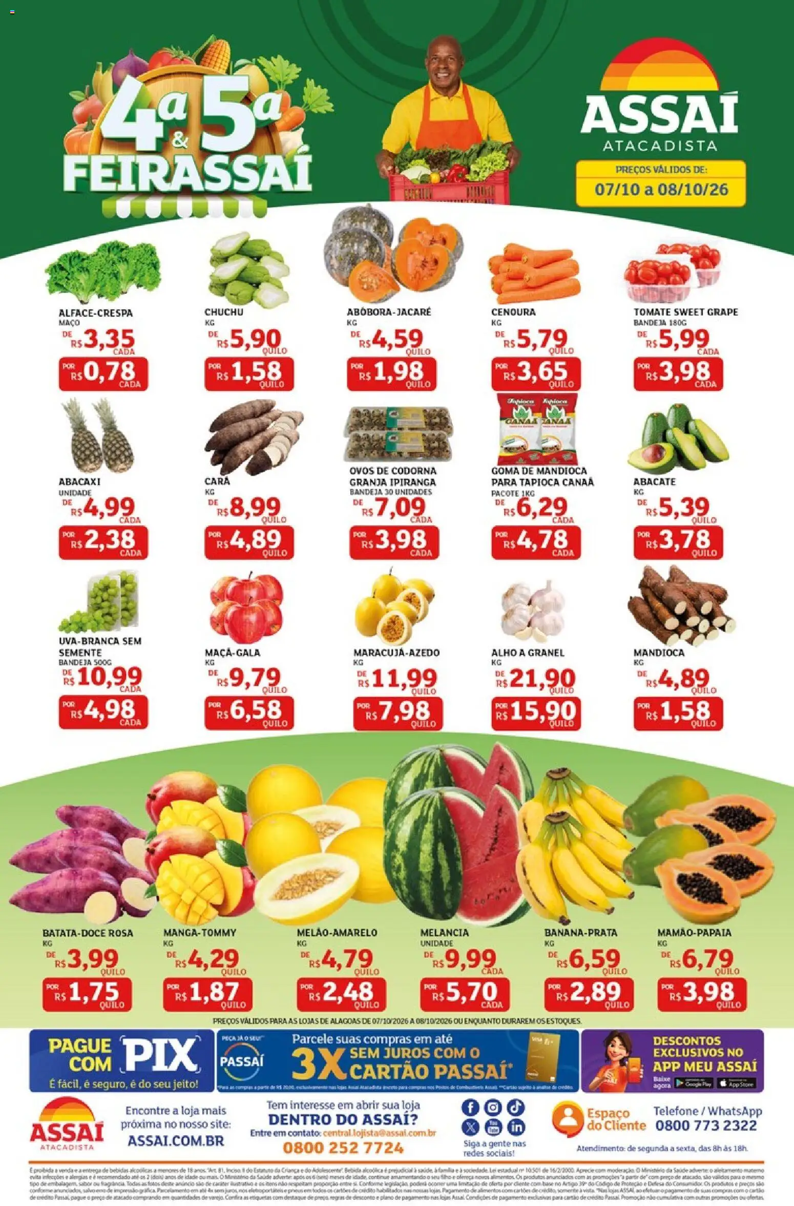Pré-Visualização do folheto "Assaí Atacadista ofertas - AL" da loja Assaí Atacadista válido a partir de 07/10/2026