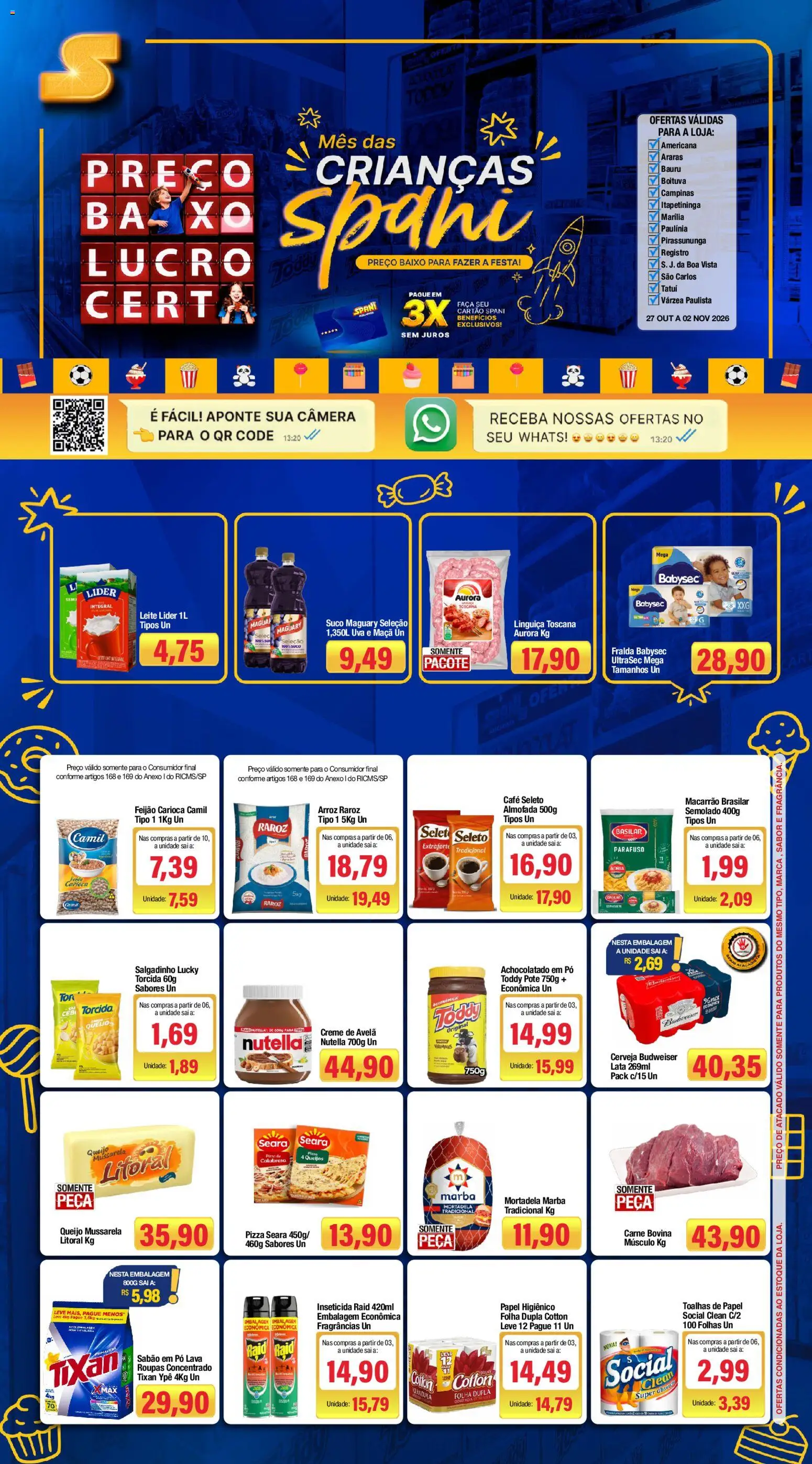 Pré-Visualização do folheto "Spani Atacadista - Ofertas da semana" da loja Spani Atacadista válido a partir de 27/10/2026