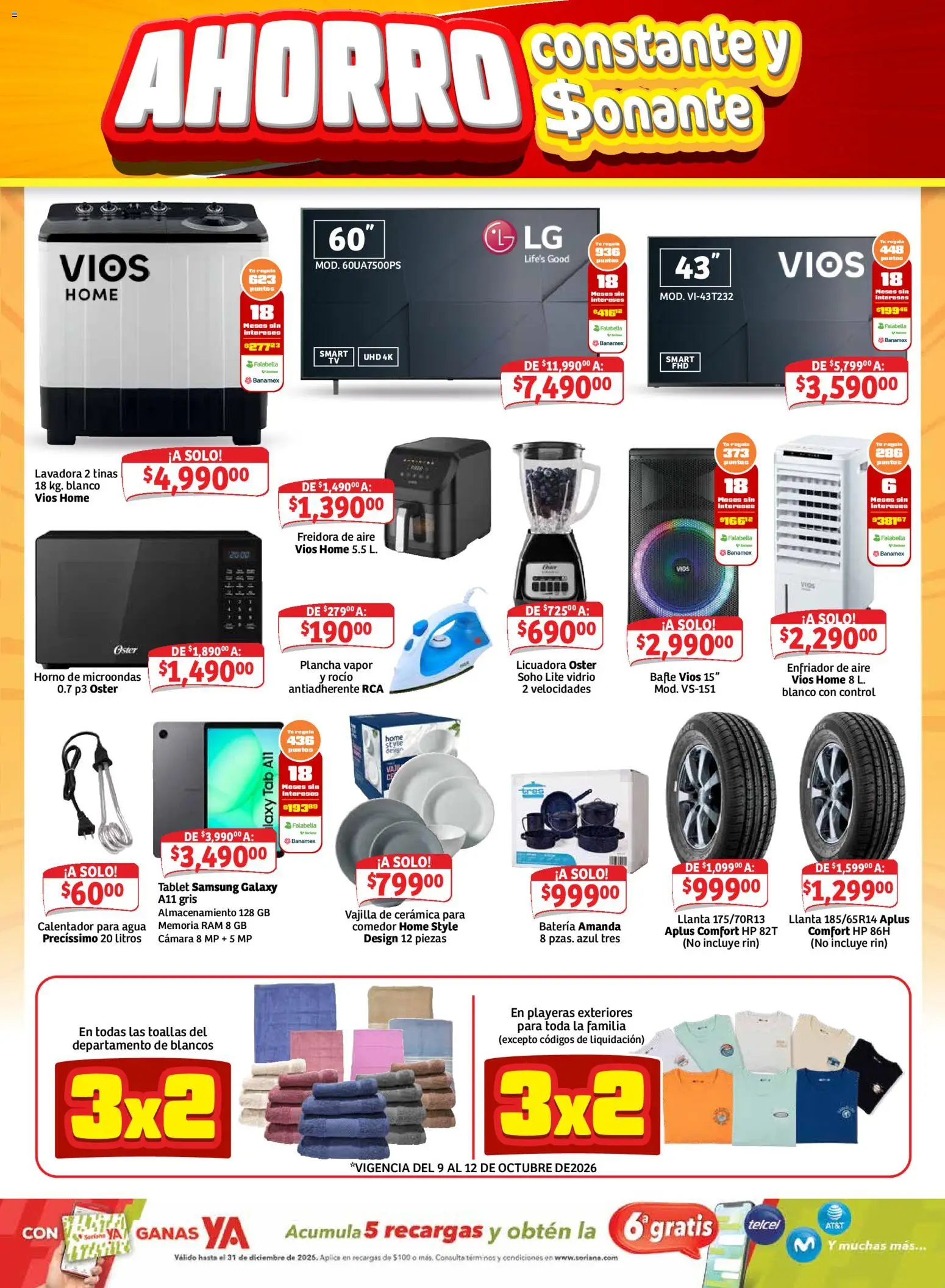Vista previa las ofertas de la tienda Soriana - Soriana folleto Mercado Ahorro constante y sonante desde el 09/10/2026 