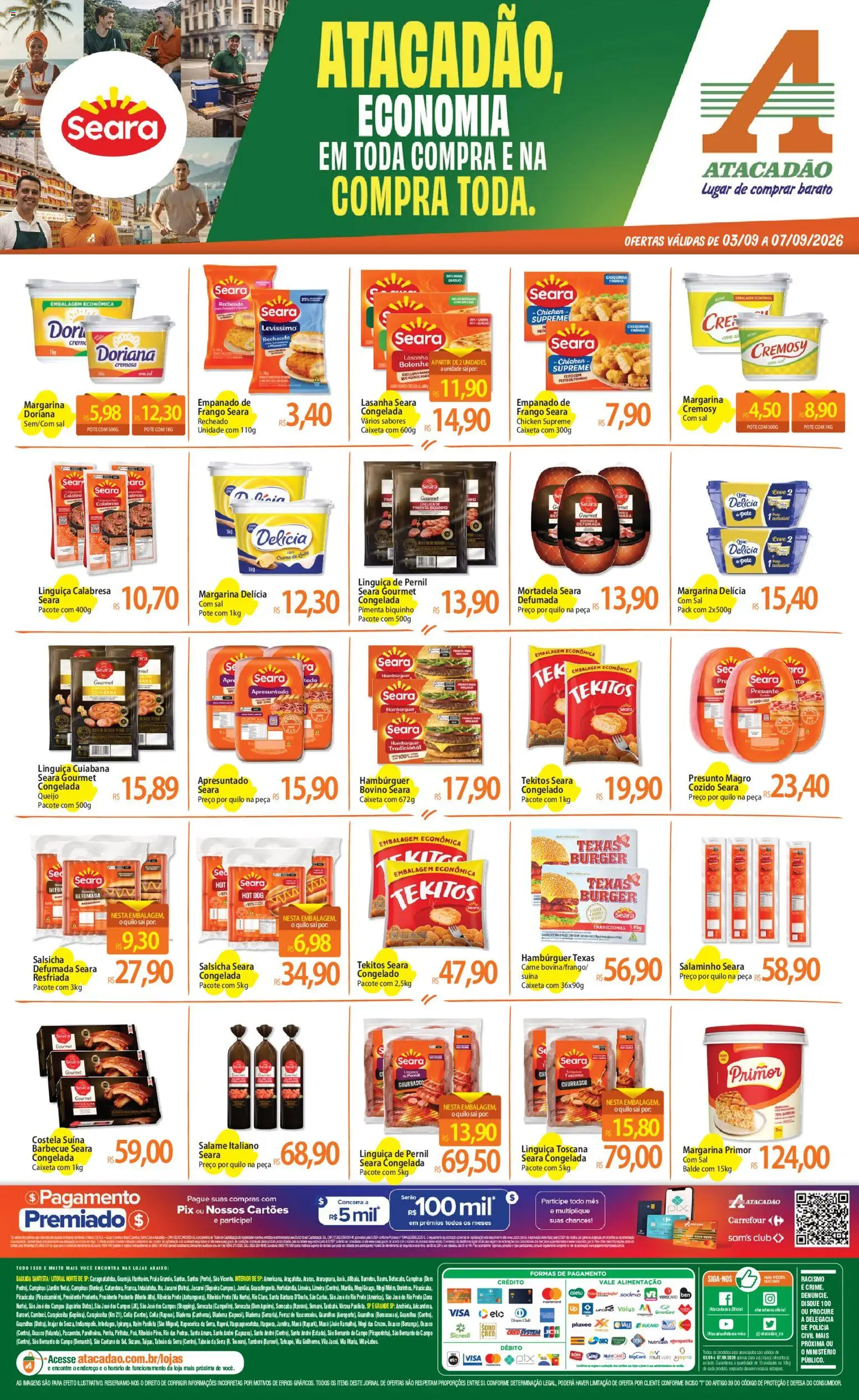 Pré-Visualização do folheto "Atacadão ofertas - SP" da loja Atacadão válido a partir de 03/09/2026