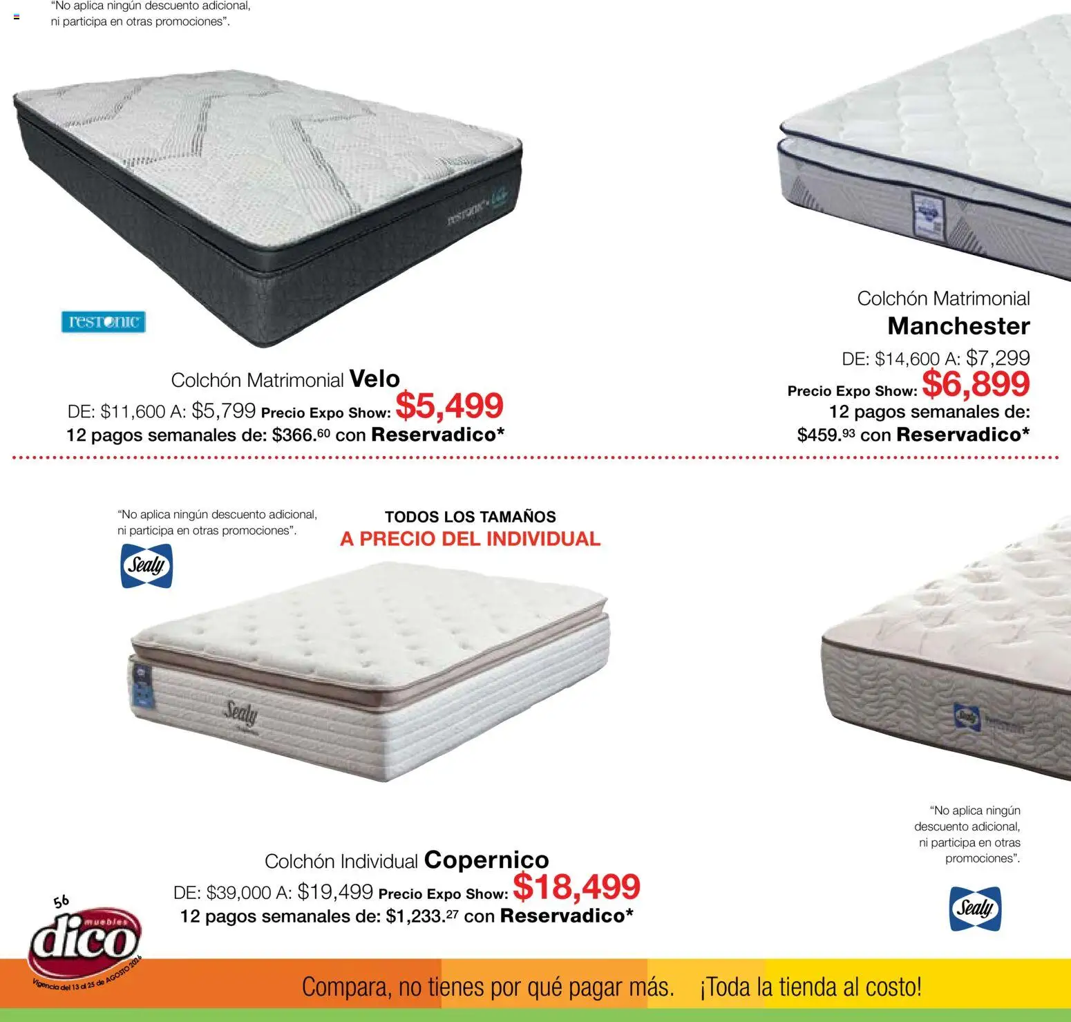 Vista previa las ofertas de la tienda Muebles Dico - Muebles Dico catálogo Expo Show desde el 13/08/2026 