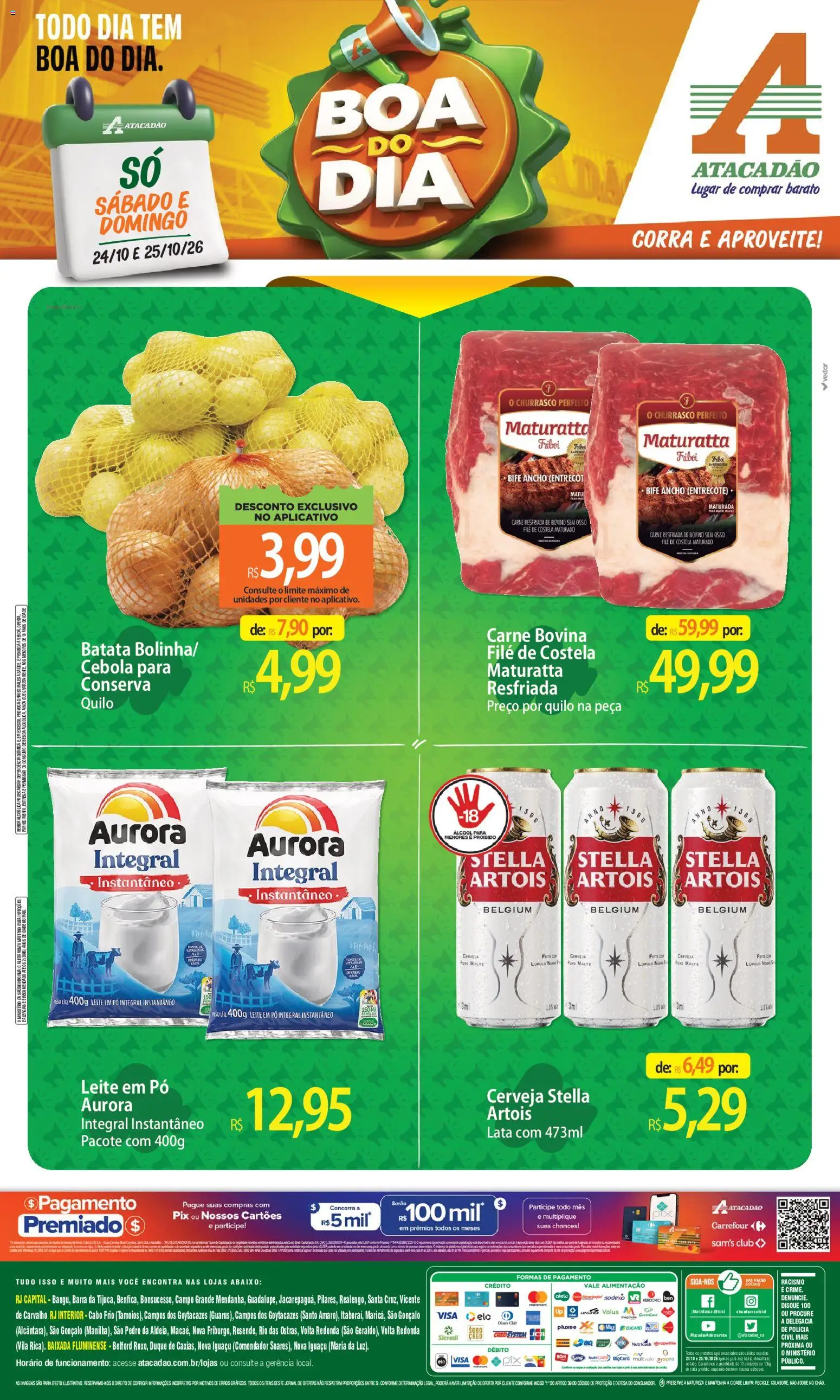 Pré-Visualização do folheto "Atacadão ofertas - RJ" da loja Atacadão válido a partir de 24/10/2026
