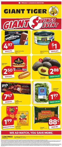 Preview of leaflet Weekly Flyer from shop Giant Tiger is valid from Aug 12, 2026