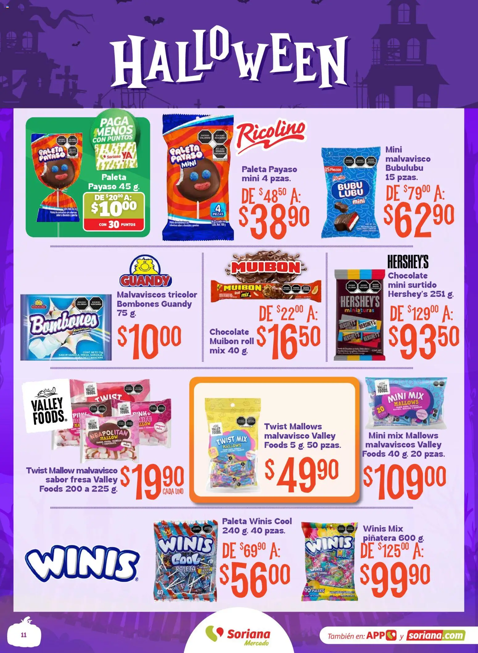 Vista previa las ofertas de la tienda Soriana - Soriana Halloween y Día de muertos Mercado Nacional desde el 08/09/2026 