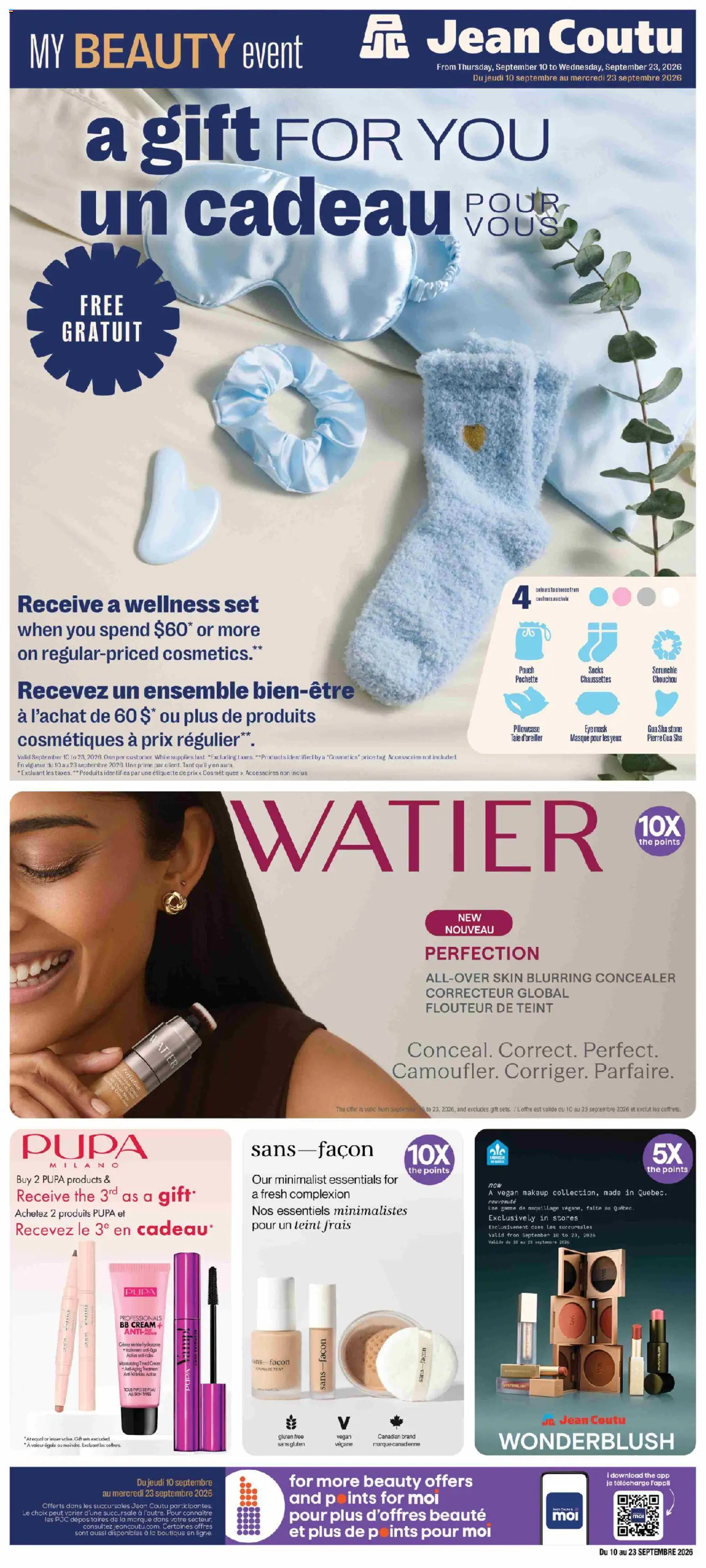Preview of leaflet Jean Coutu - Beauty booklet from shop Jean Coutu is valid from Sep 10, 2026
