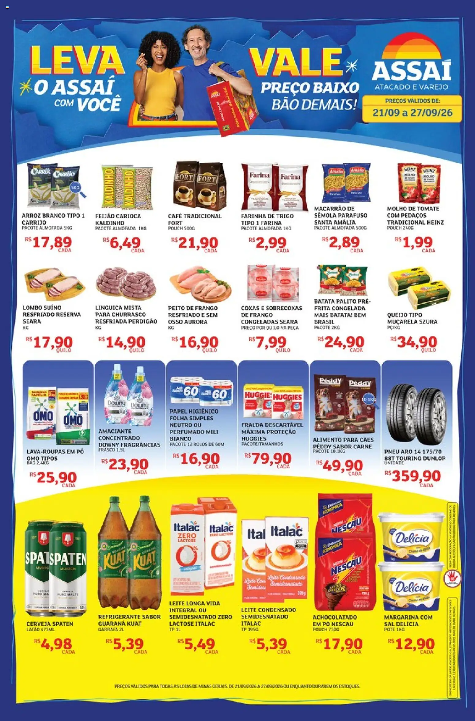 Pré-Visualização do folheto "Assaí Atacadista ofertas - MG" da loja Assaí Atacadista válido a partir de 21/09/2026