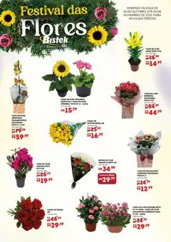 Pré-Visualização do folheto "Bistek Supermercados ofertas Flores" da loja Bistek Supermercados válido a partir de 26/10/2026