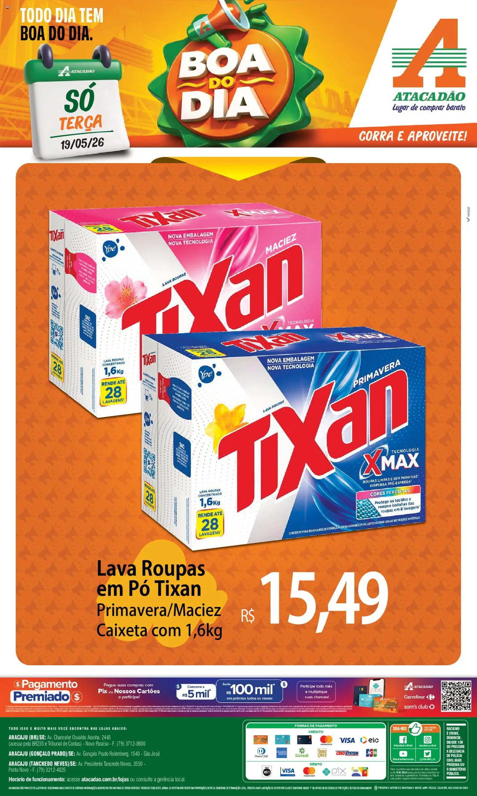 Pré-Visualização do folheto "Atacadão ofertas - SE" da loja Atacadão válido a partir de 19/05/2026