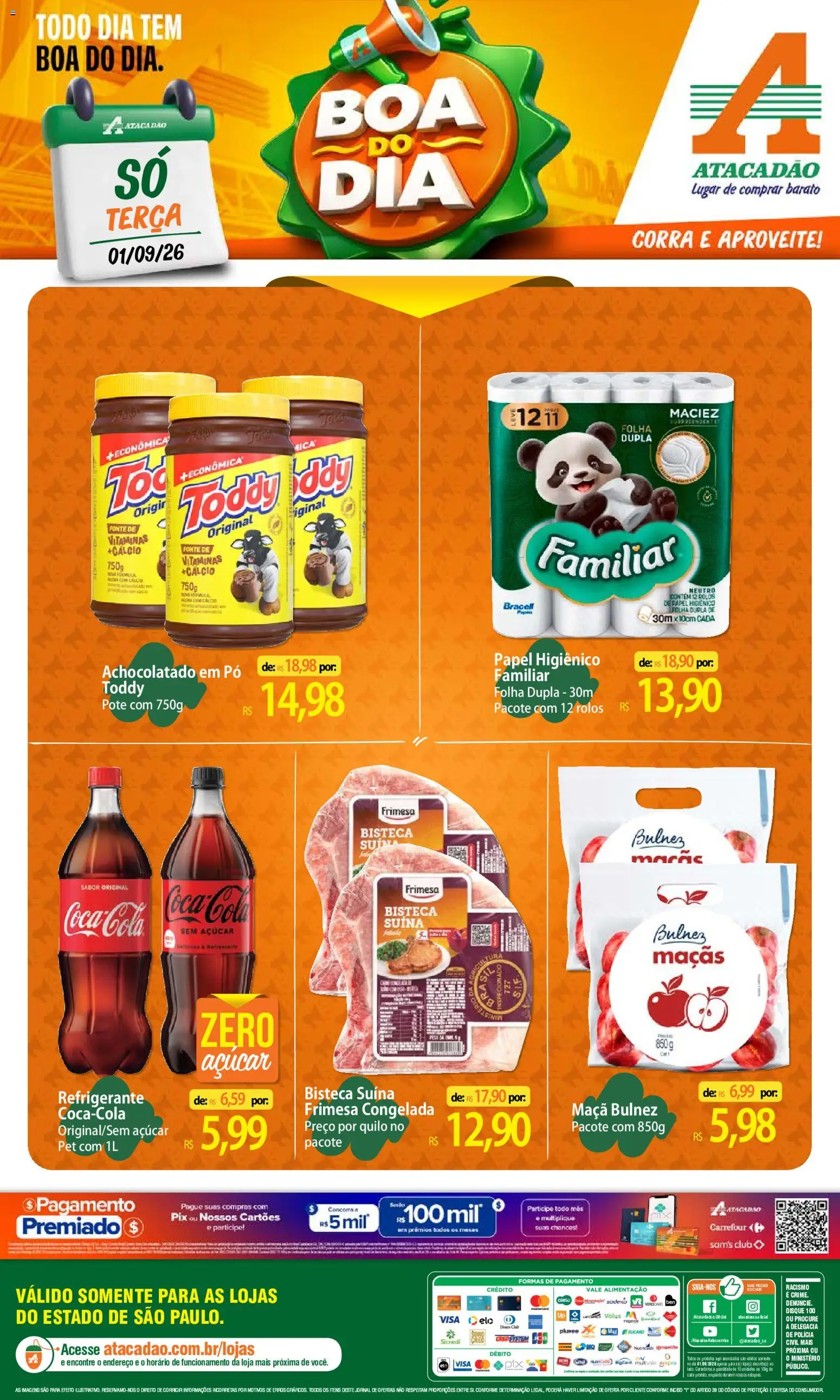 Pré-Visualização do folheto "Atacadão ofertas - SP" da loja Atacadão válido a partir de 01/09/2026